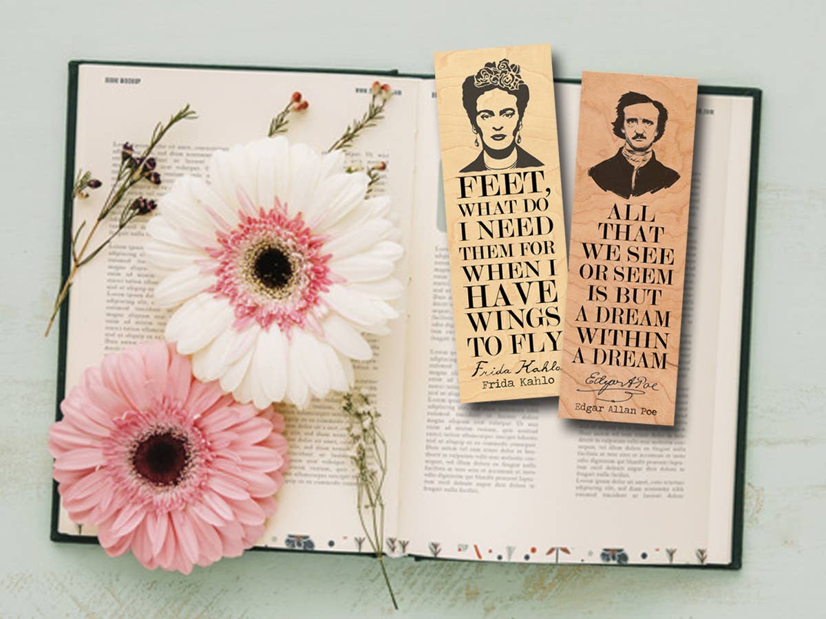 Edgar Allan Poe "A dream within a dream" Quote Wood Bookmark
