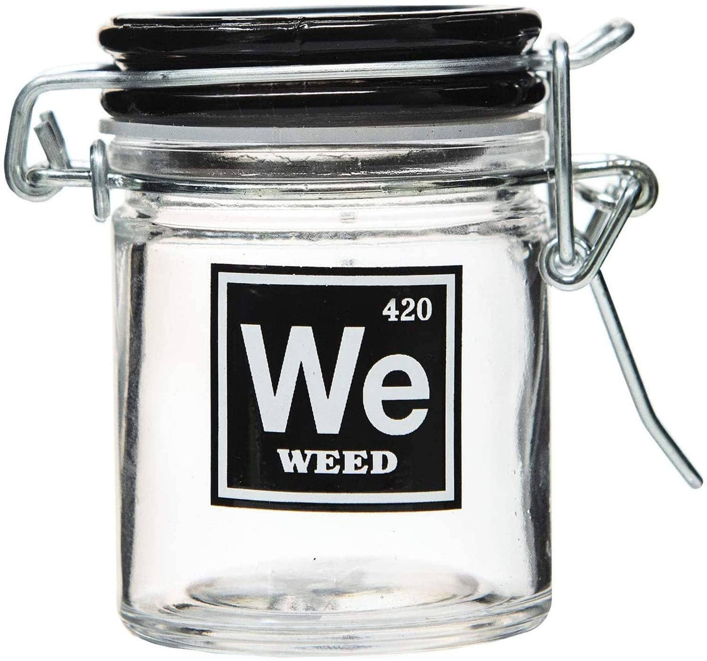 Glass Herb Stash Jar-Periodic Table Element-WE-Small