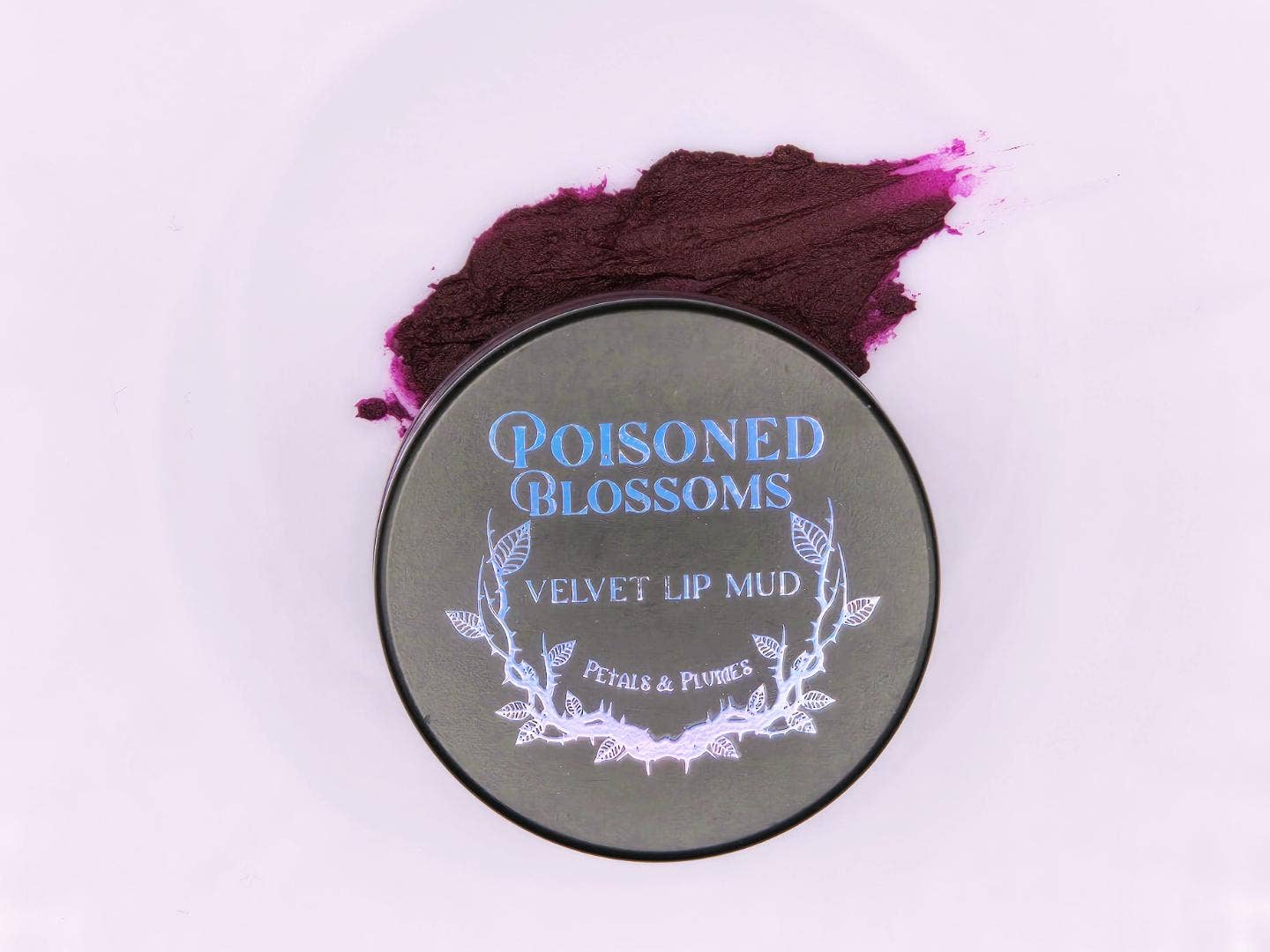 Foxglove Lip Mud | black raspberry purple | vanilla scent