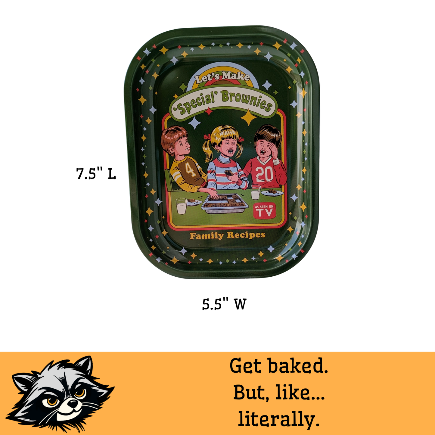 Let's Make Special Brownies Tin Tray