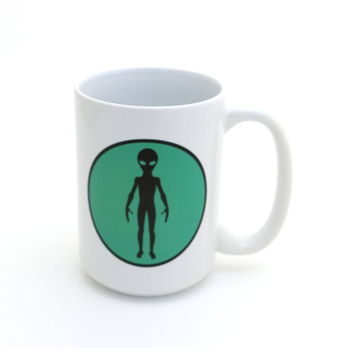 Alien 15 Oz mug, Believe in Yourself, UFO, space creature
