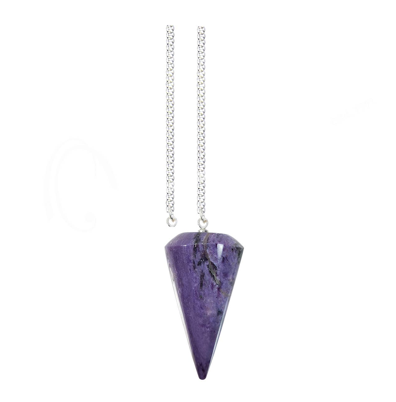 (PC)PENDULUM - CONE CHAROITE PLAIN CHAIN 9"L