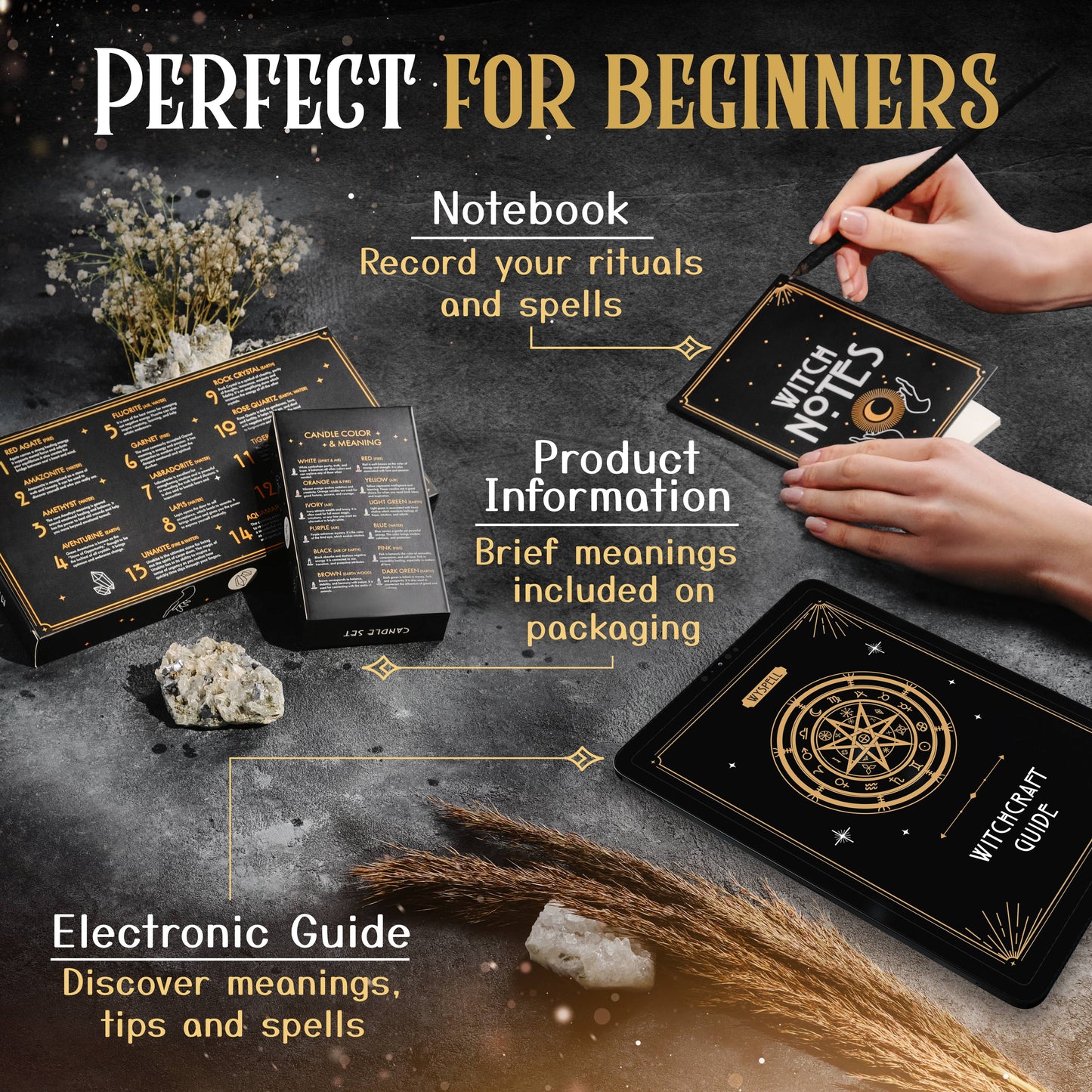 Wyspell Supplies Witchcraft Kit 54 PCS