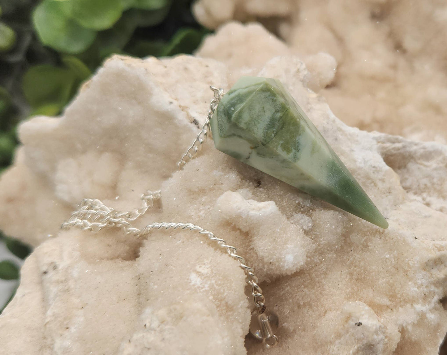 Serpentine Pendulum w/Silver Plated Chain