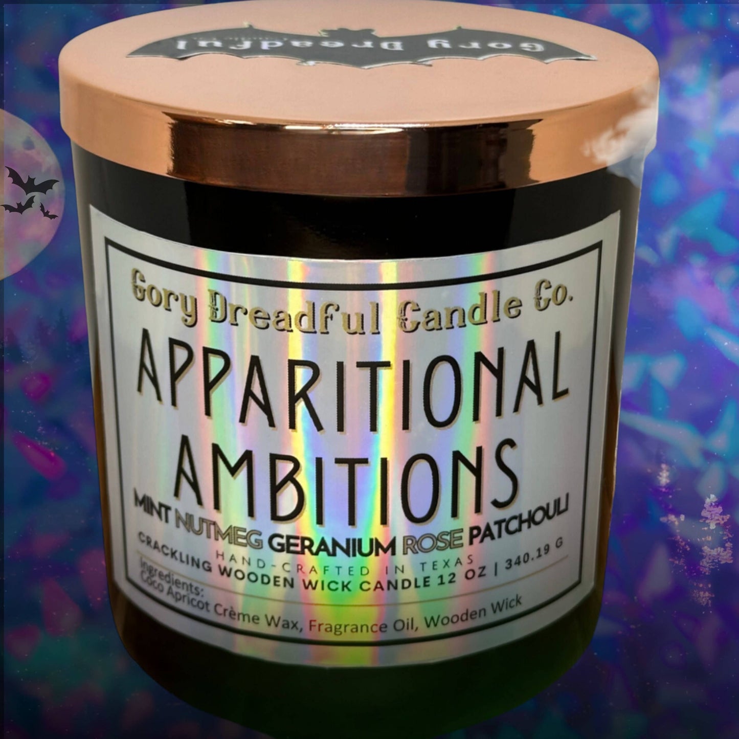 Apparitional Ambitions Crackling Wooden Wick Candle