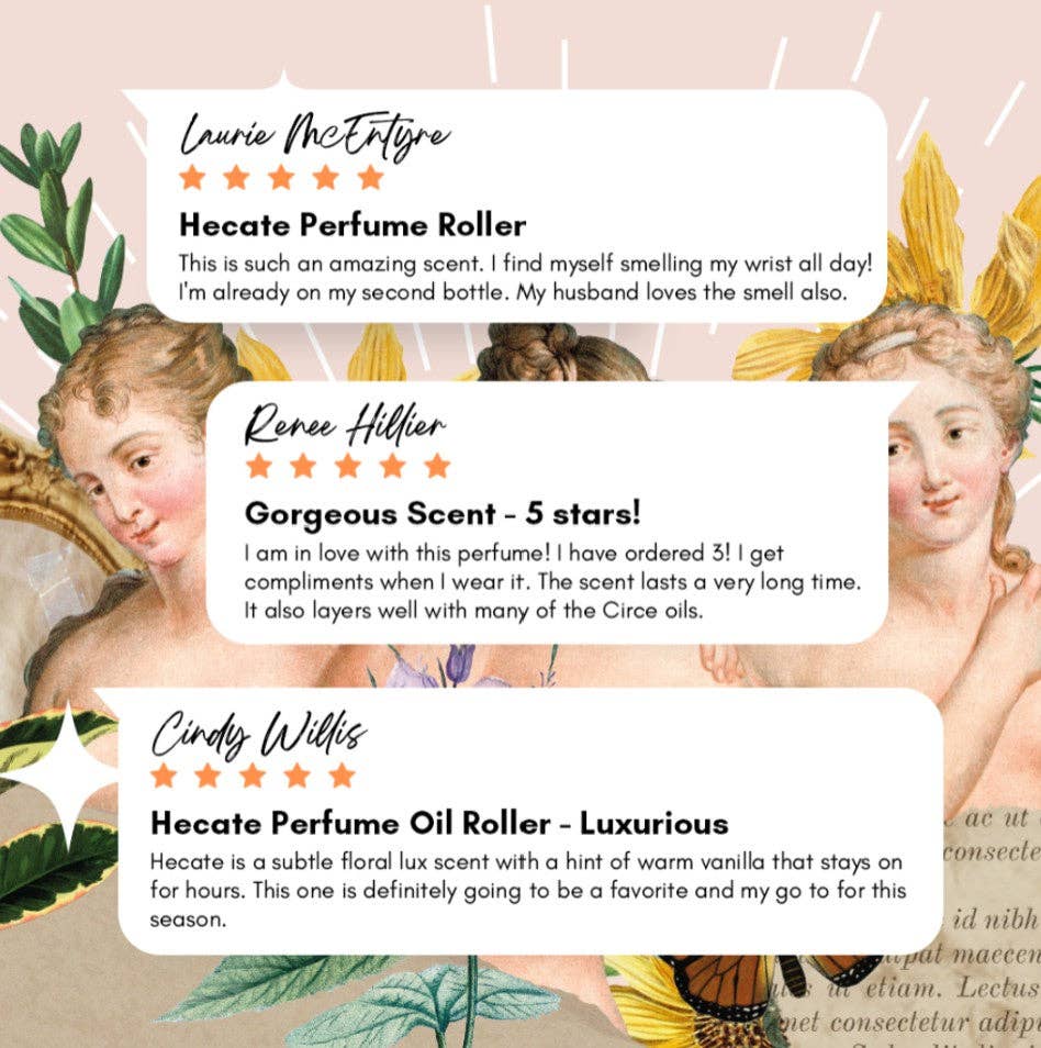 NEW Hecate Goddess Perfume Oil – Neroli, Rose & Vanilla Roller | 10ml - Wholesales
