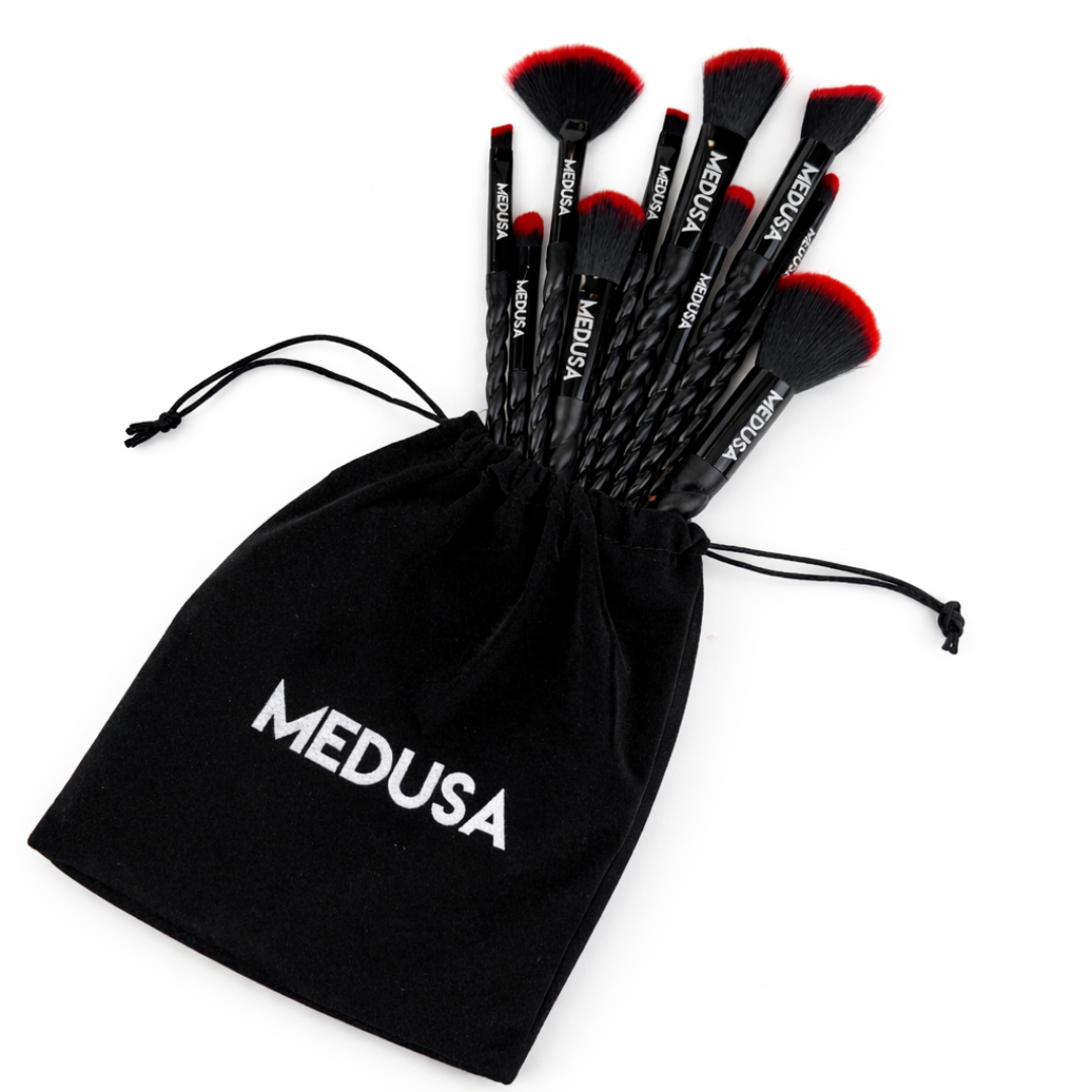 10 Piece Gothic Unicorn Brush Set