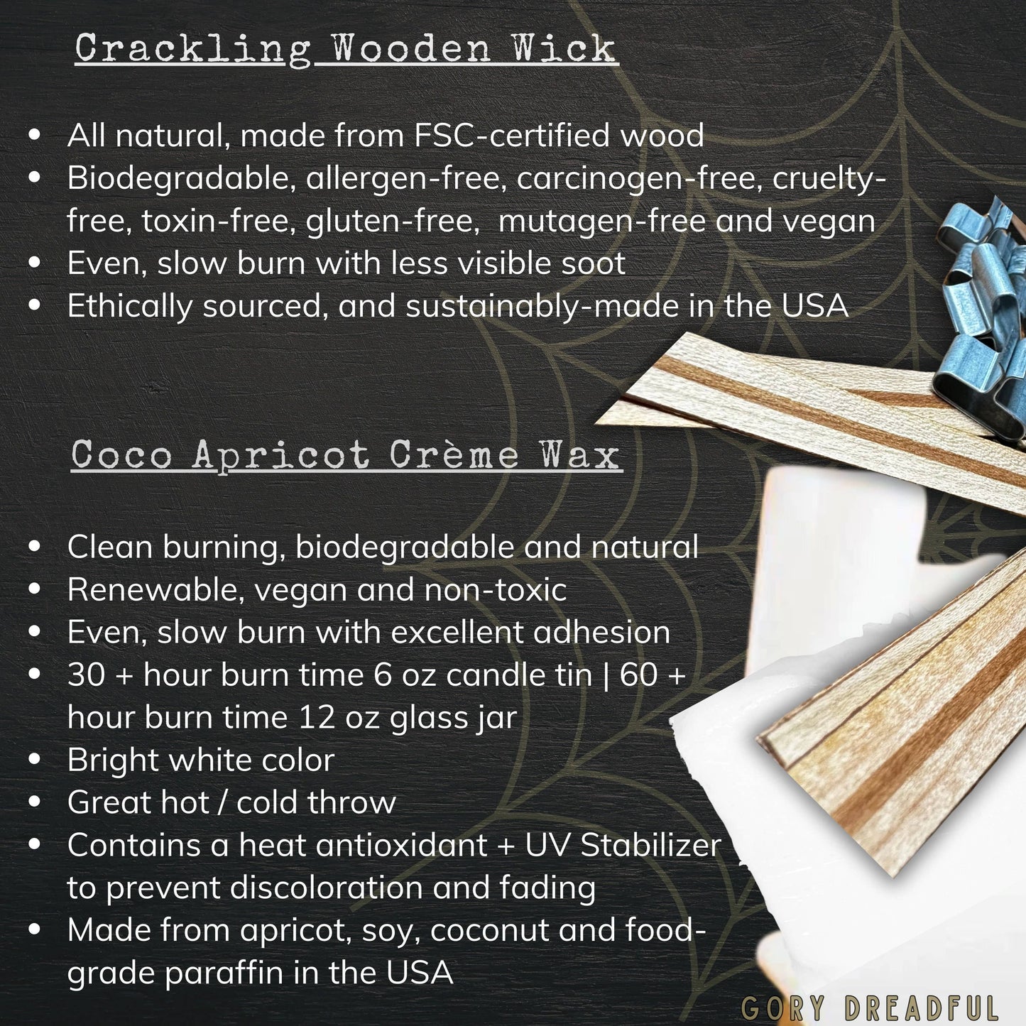 Apparitional Ambitions Crackling Wooden Wick Candle