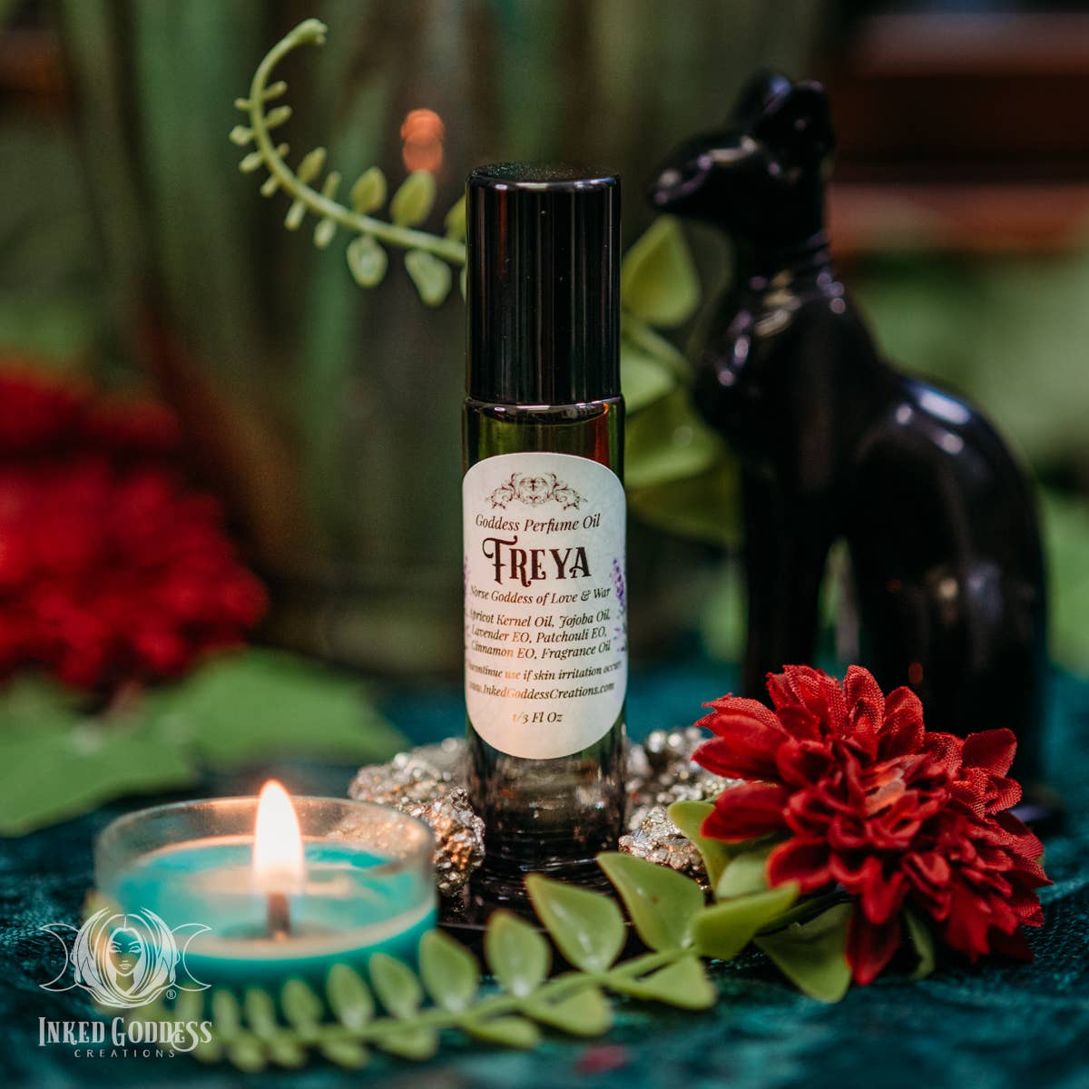Freya Goddess Perfume Oil for Strength, Love, Divination, and Magick