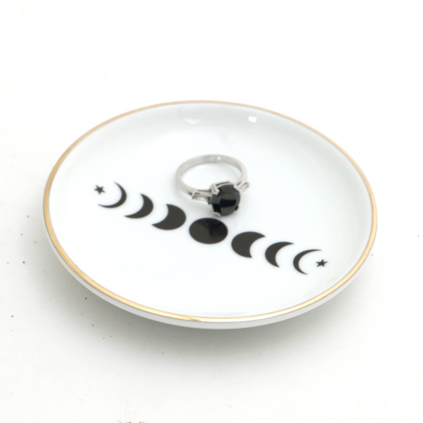 Phases of the Moon ring dish