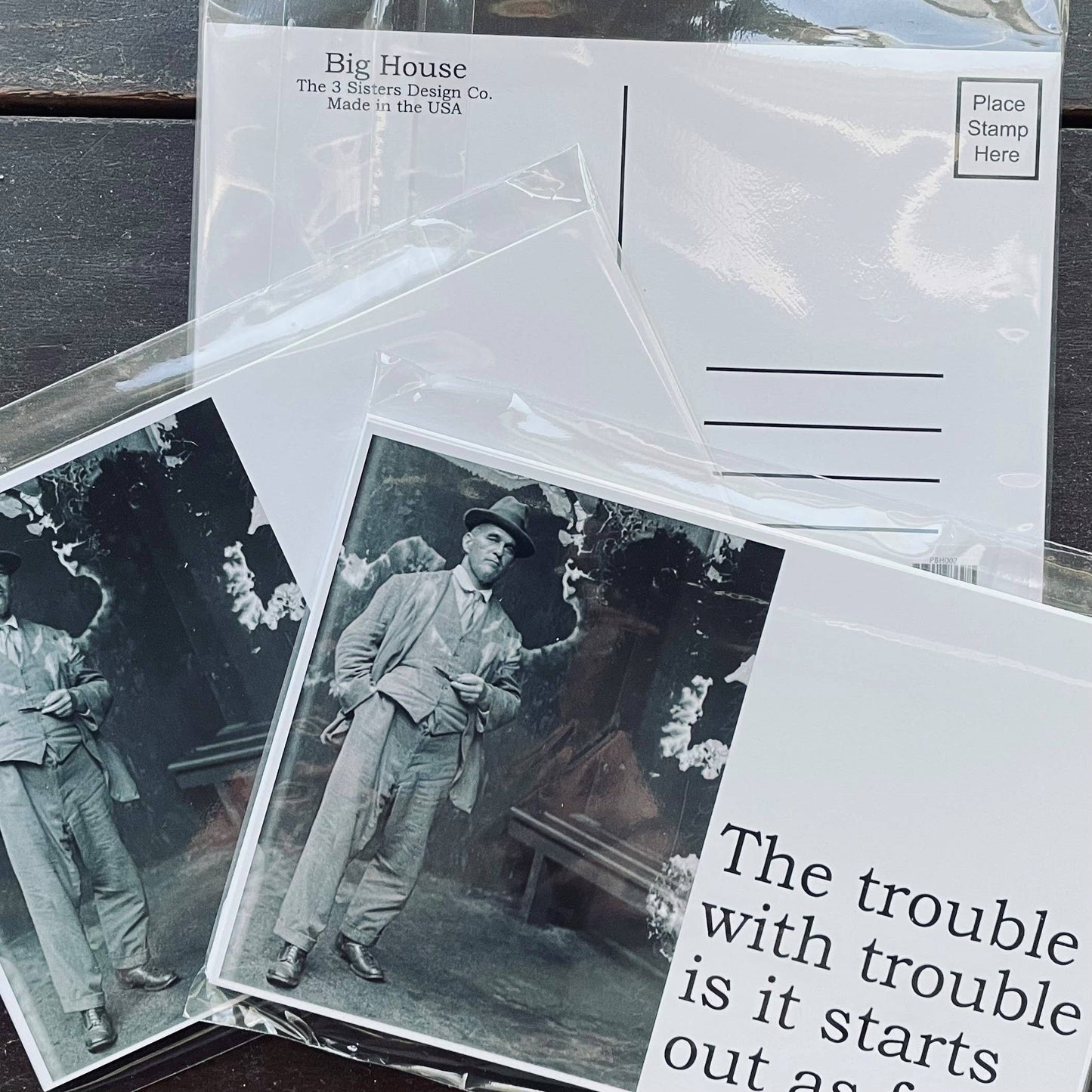 BIG HOUSE Postcards, Things may have gotten out a little...