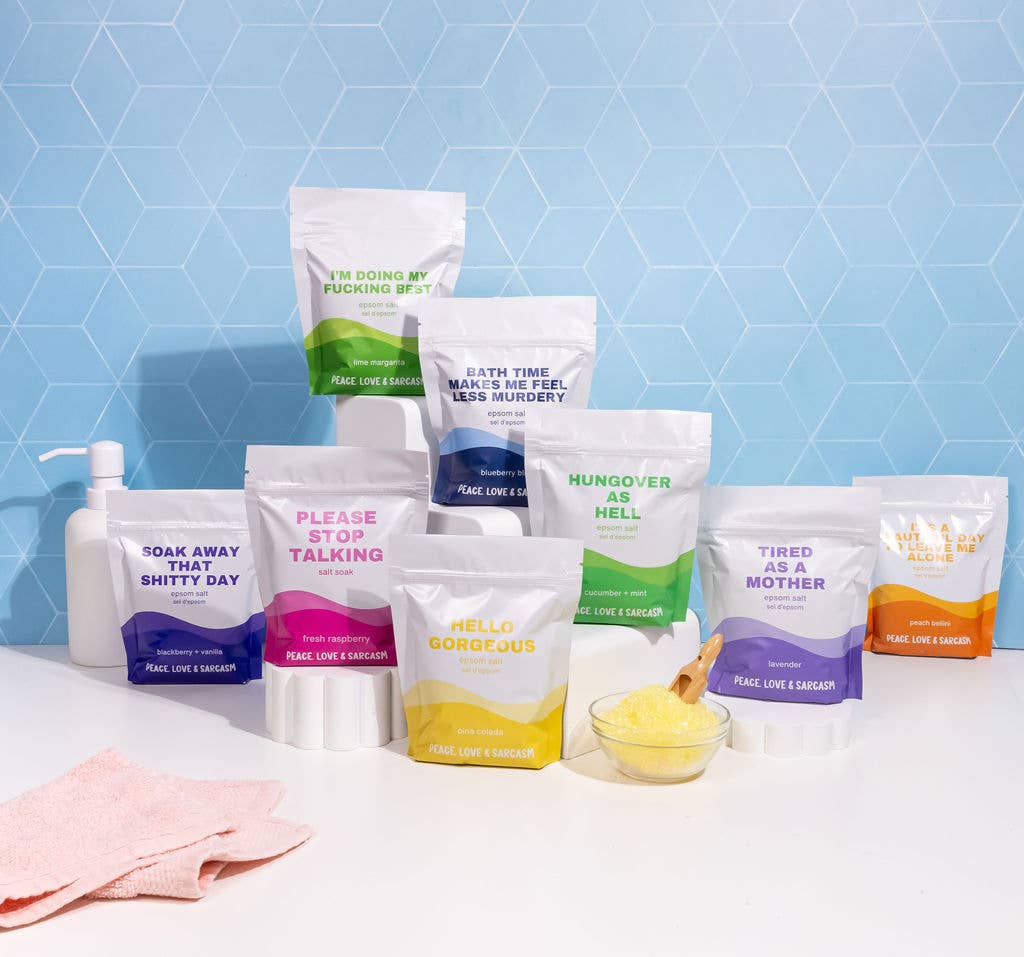 Soak Away That Shitty Day Epsom Salt Bath Soak