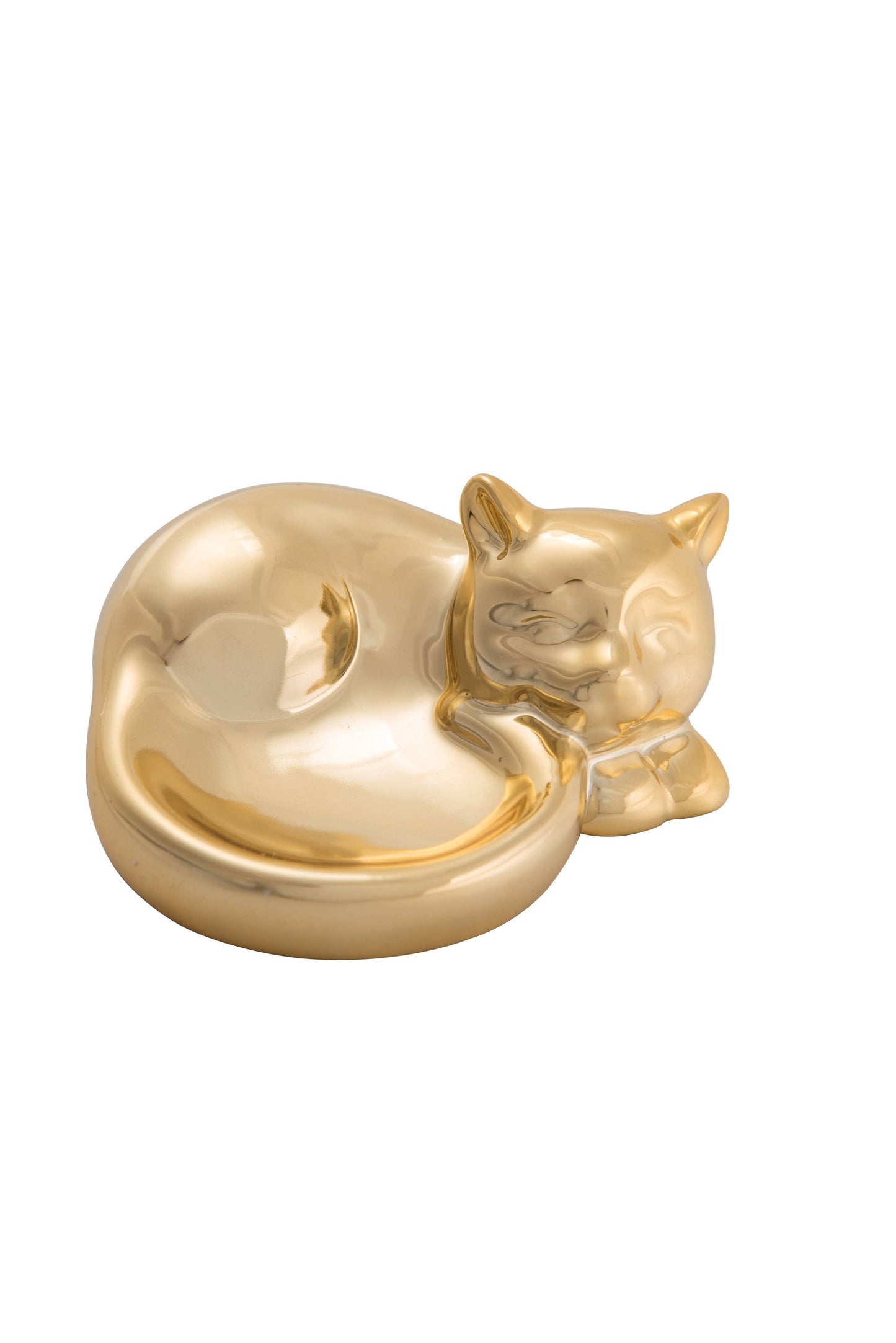 Gold Trinket Tray, Cat