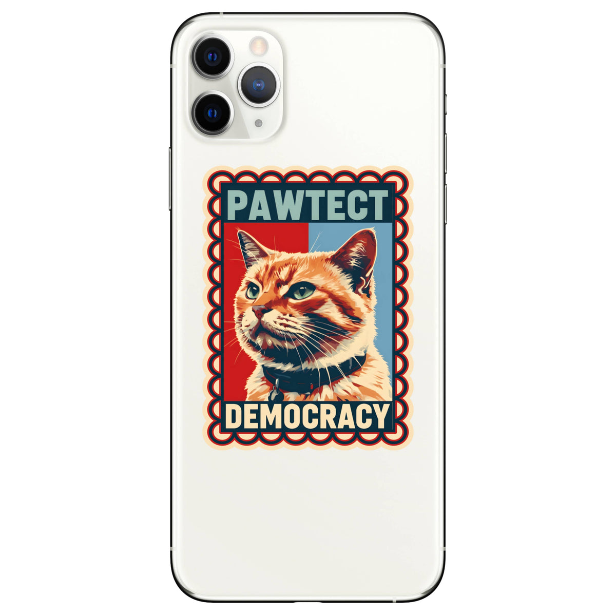 Protect Democracy Pet Politics High Quality Vinyl Sticker