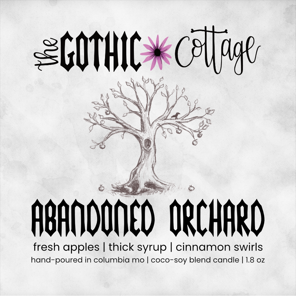 Apple & Cinnamon—1.8oz black candle | Abandoned Orchard