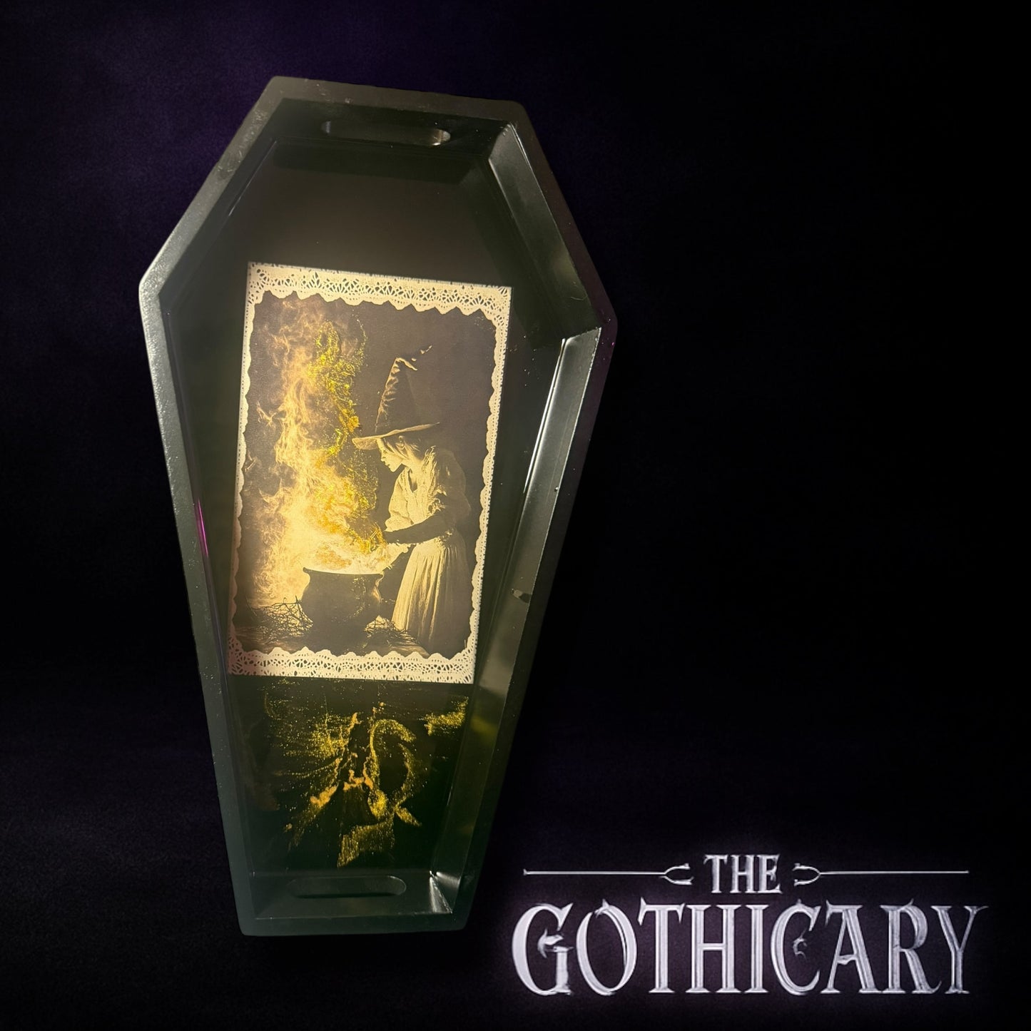 Gothic Coffin Trays - The Young Witch