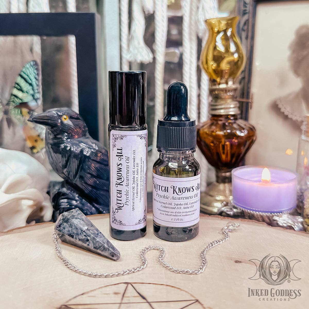 Witch Knows All Ritual Oil for Psychic Awareness