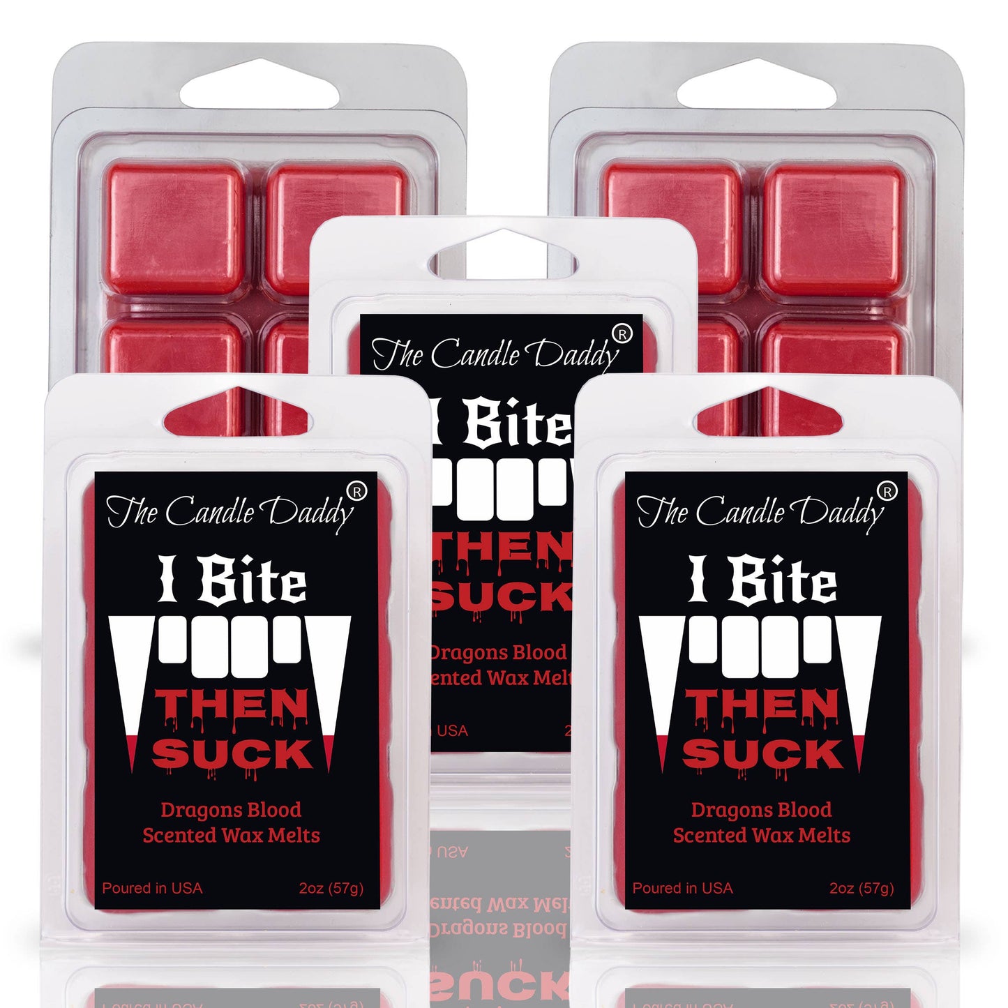 FUNNY FALL HALLOWEEN-I BITE,THEN SUCK-DRAGONS BLOOD WAX MELT