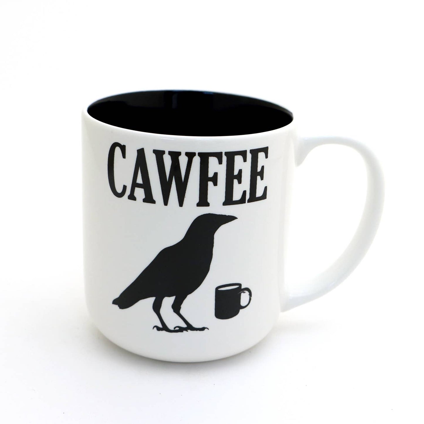 Cawfee Crow mug, Funny gift for bird lover, gothic horror