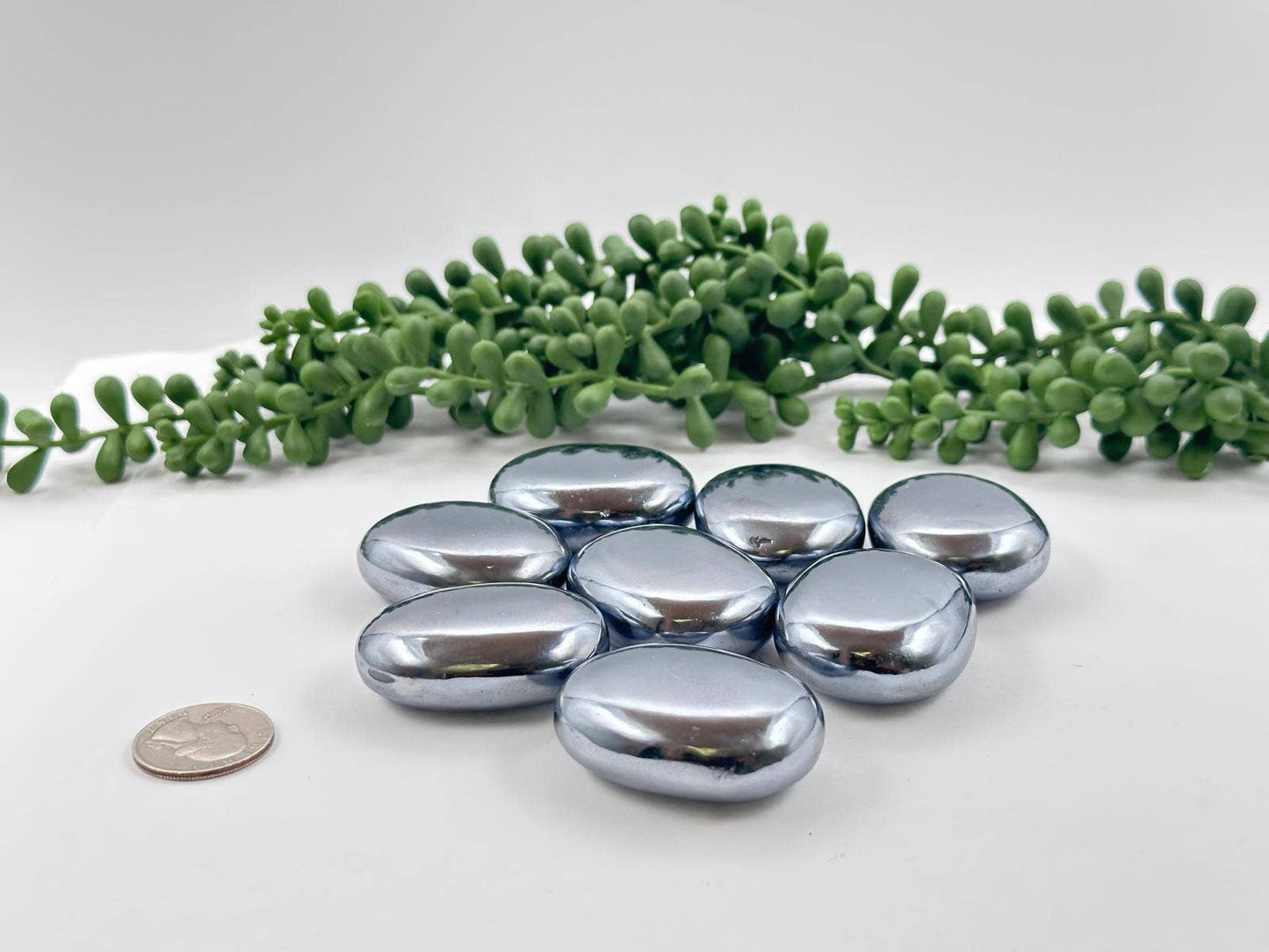 Elite, Noble, or Silver Shungite Palm Stones (45x35x15mm)