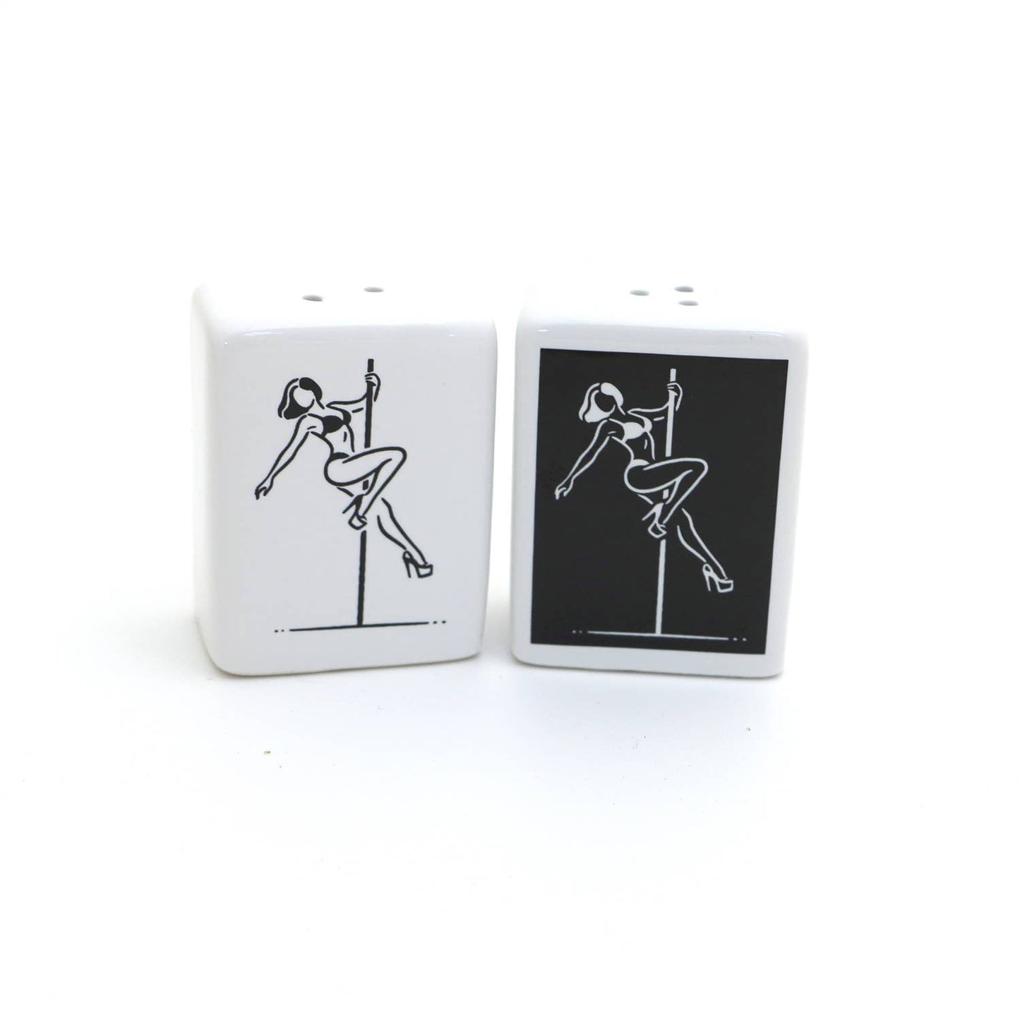 Stripper Salt and Pepper Shaker Set, Funny pole dancing