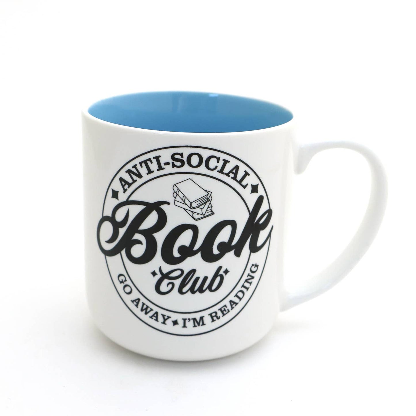 Anti Social Book Club mug, gift for introverted reader