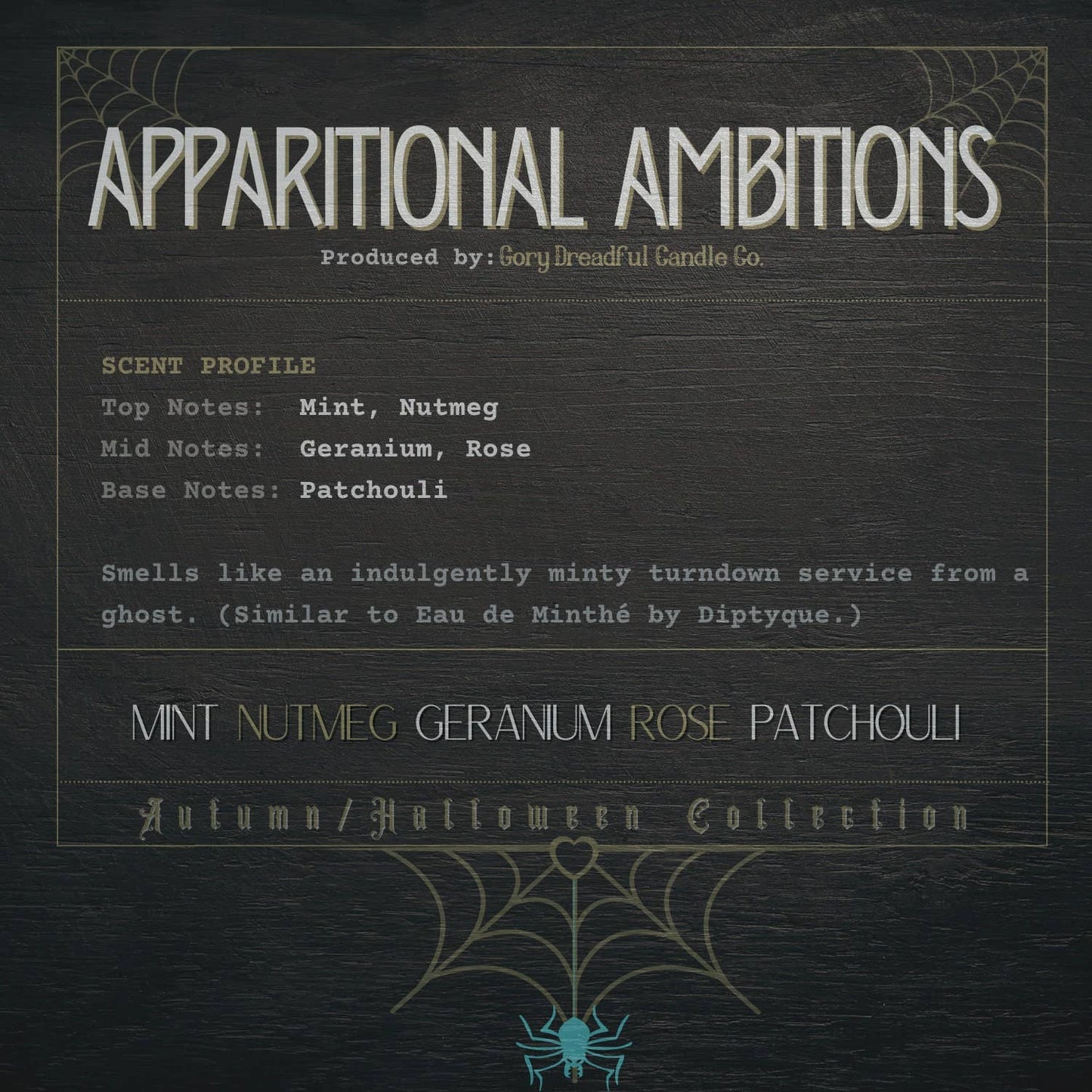 Apparitional Ambitions Crackling Wooden Wick Candle