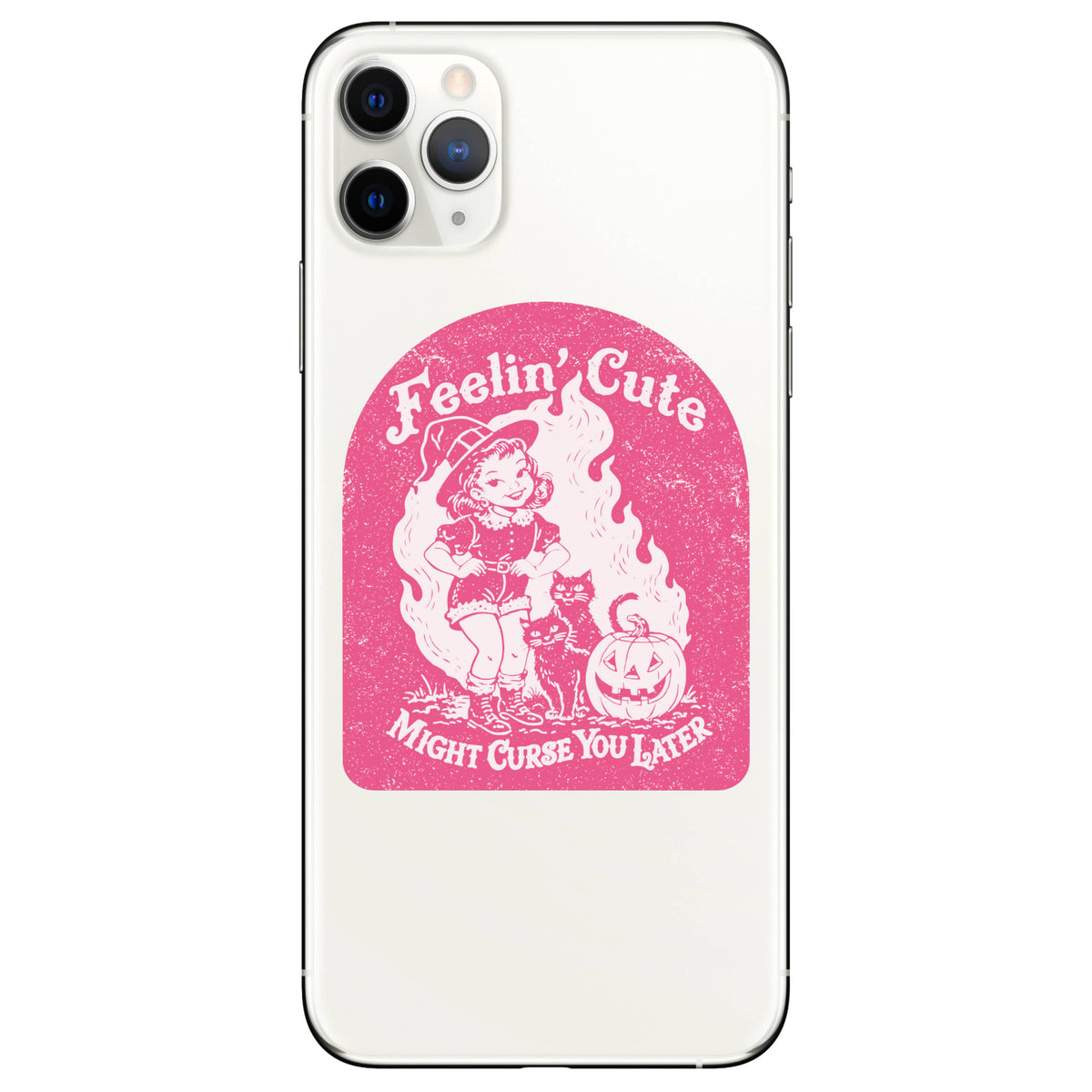 Feeling Cute Curse Halloween High Quality Vinyl Sticker