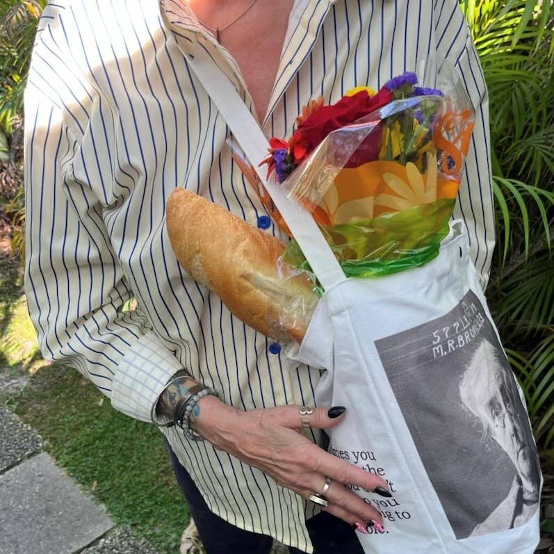Big House Tote and Grocery Bag, Carole doesn't get drunk...