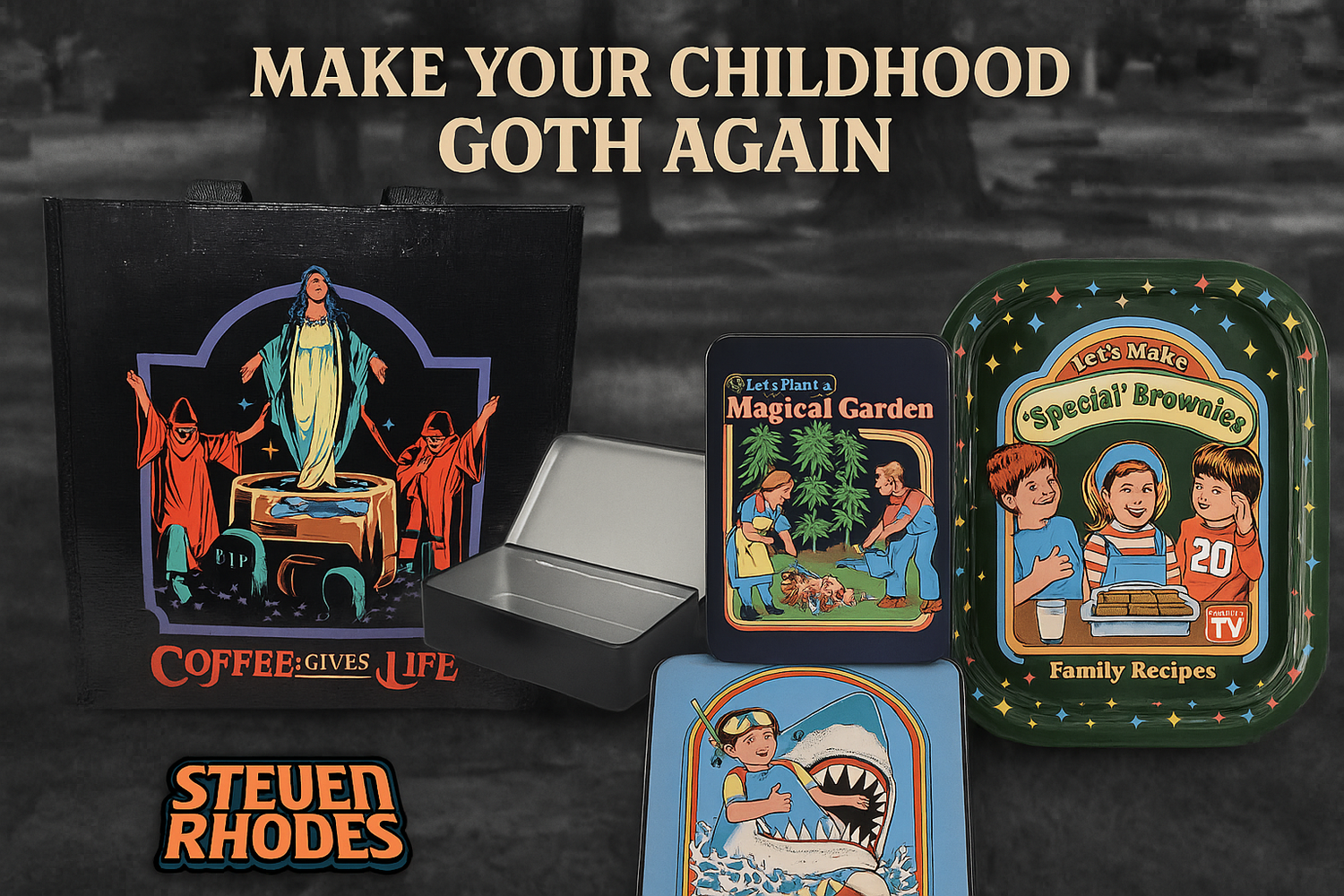 Retro Chaos - Magnets, Tote Bags, Stash Trays and more