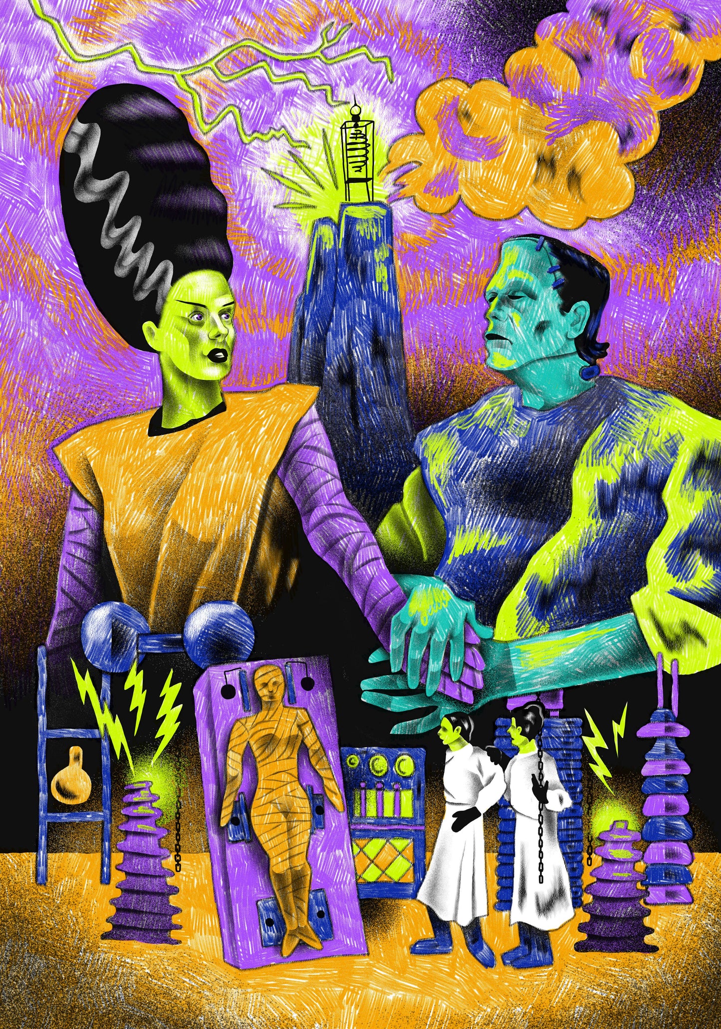 Classic Horror Movies Coloring Book