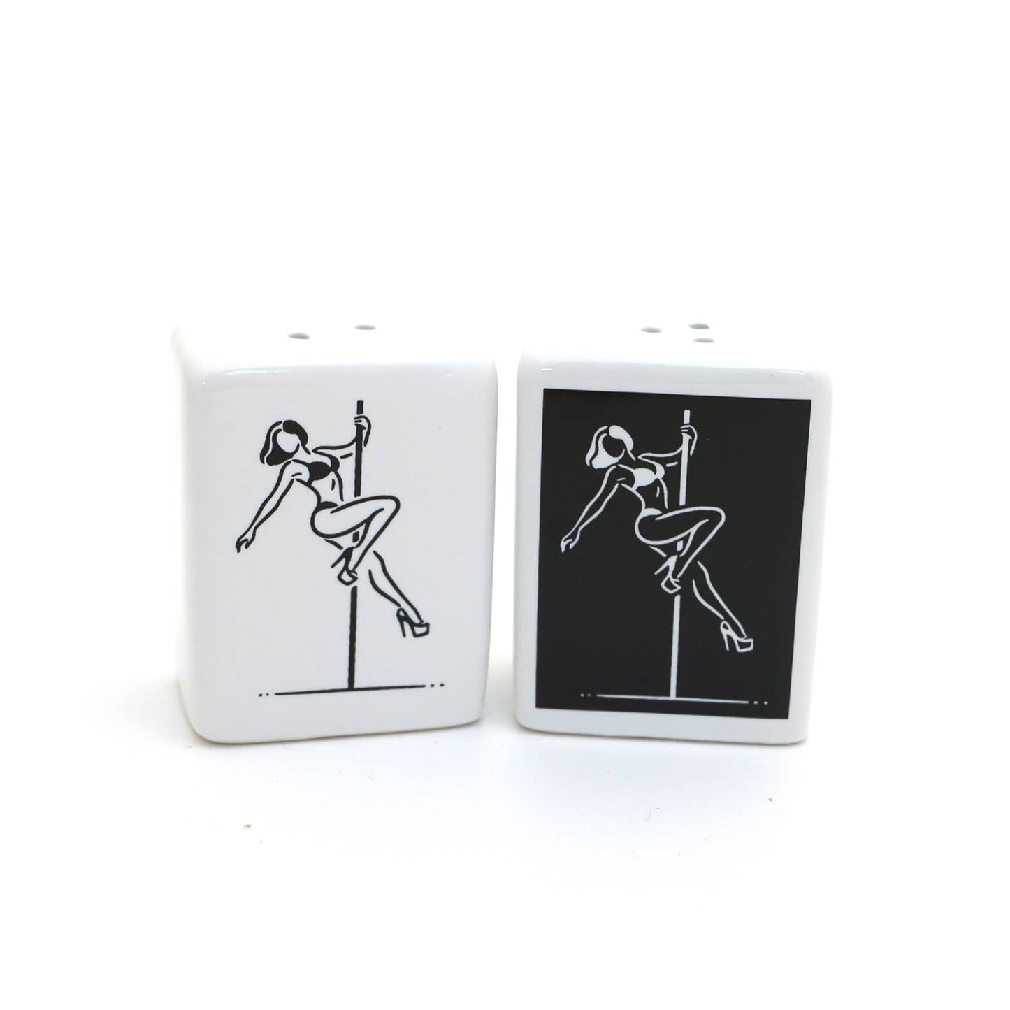 Stripper Salt and Pepper Shaker Set, Funny pole dancing