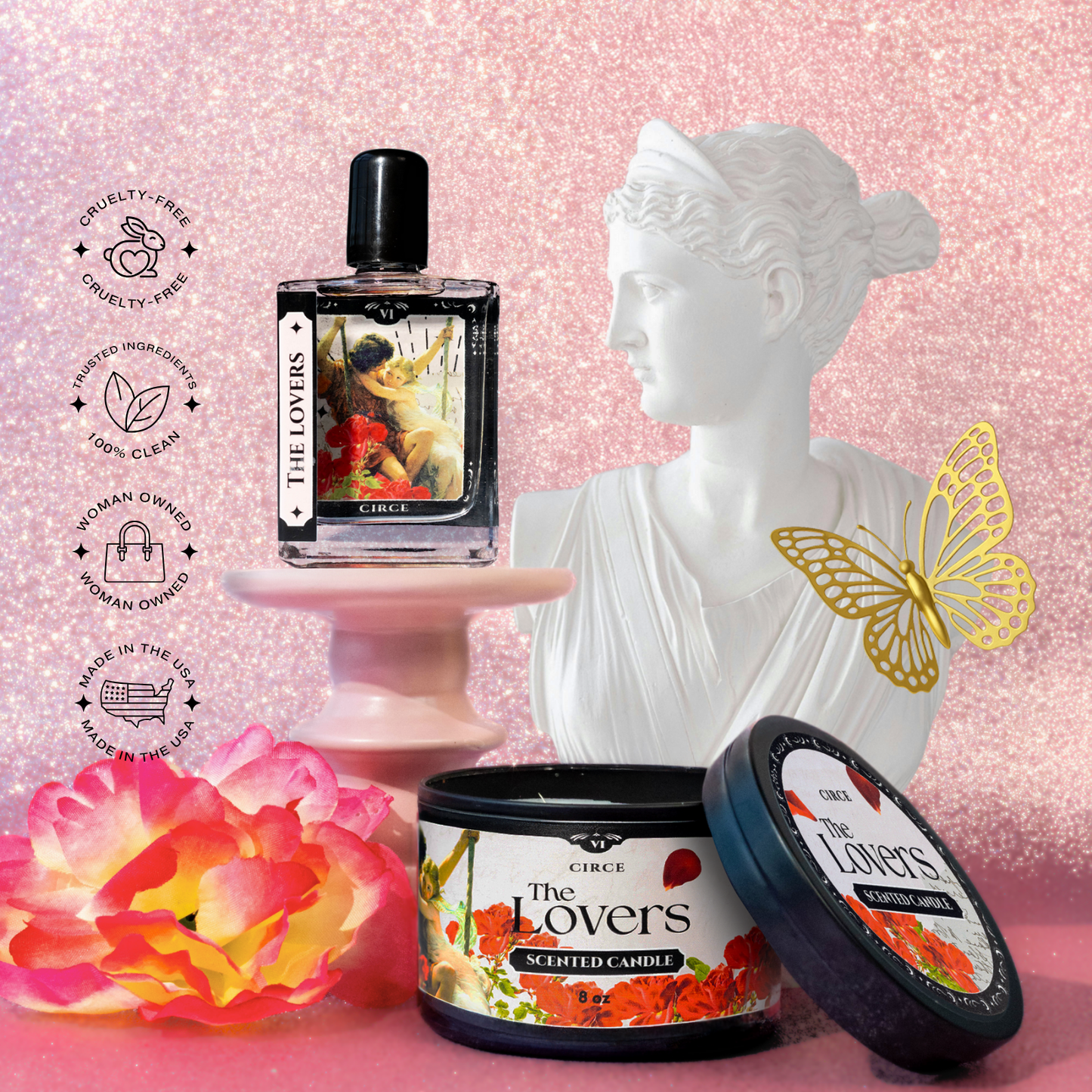 The Lovers Tarot Perfume Oil - 1.7 oz Roller