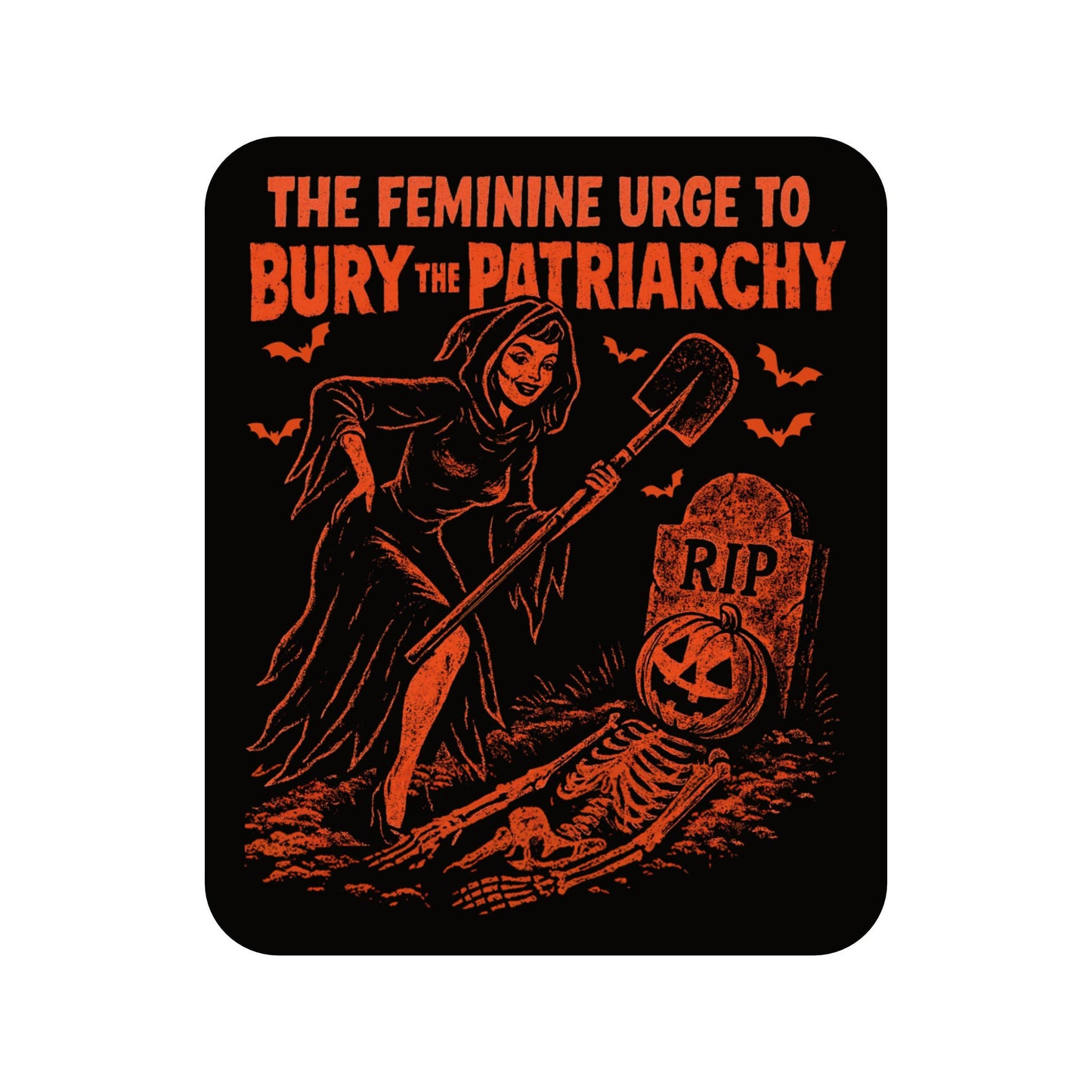 Patriarchy Horror Feminism Humor High Quality Vinyl Sticker