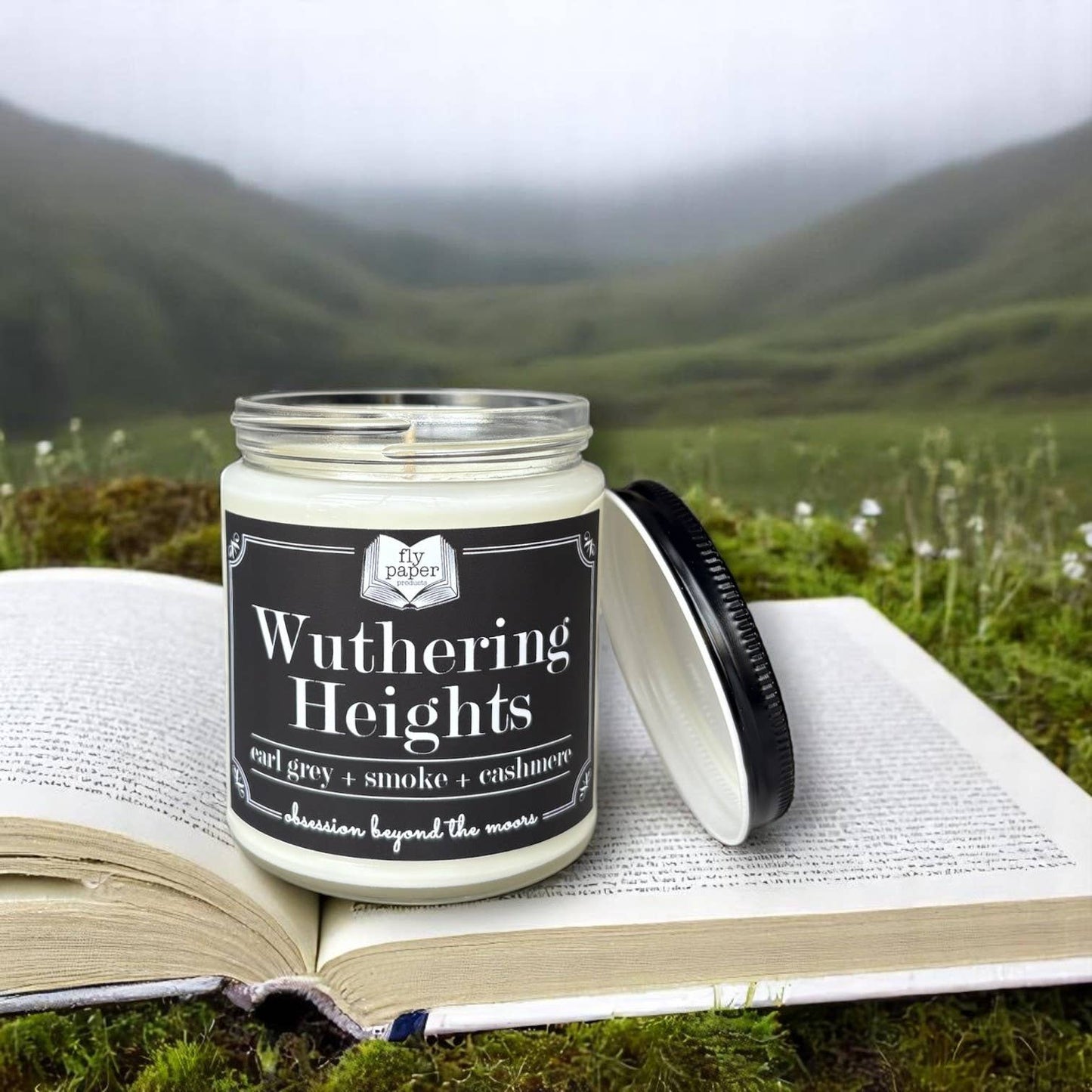 Wuthering Heights 9oz Candle Earl Grey + Smoke + Cashmere