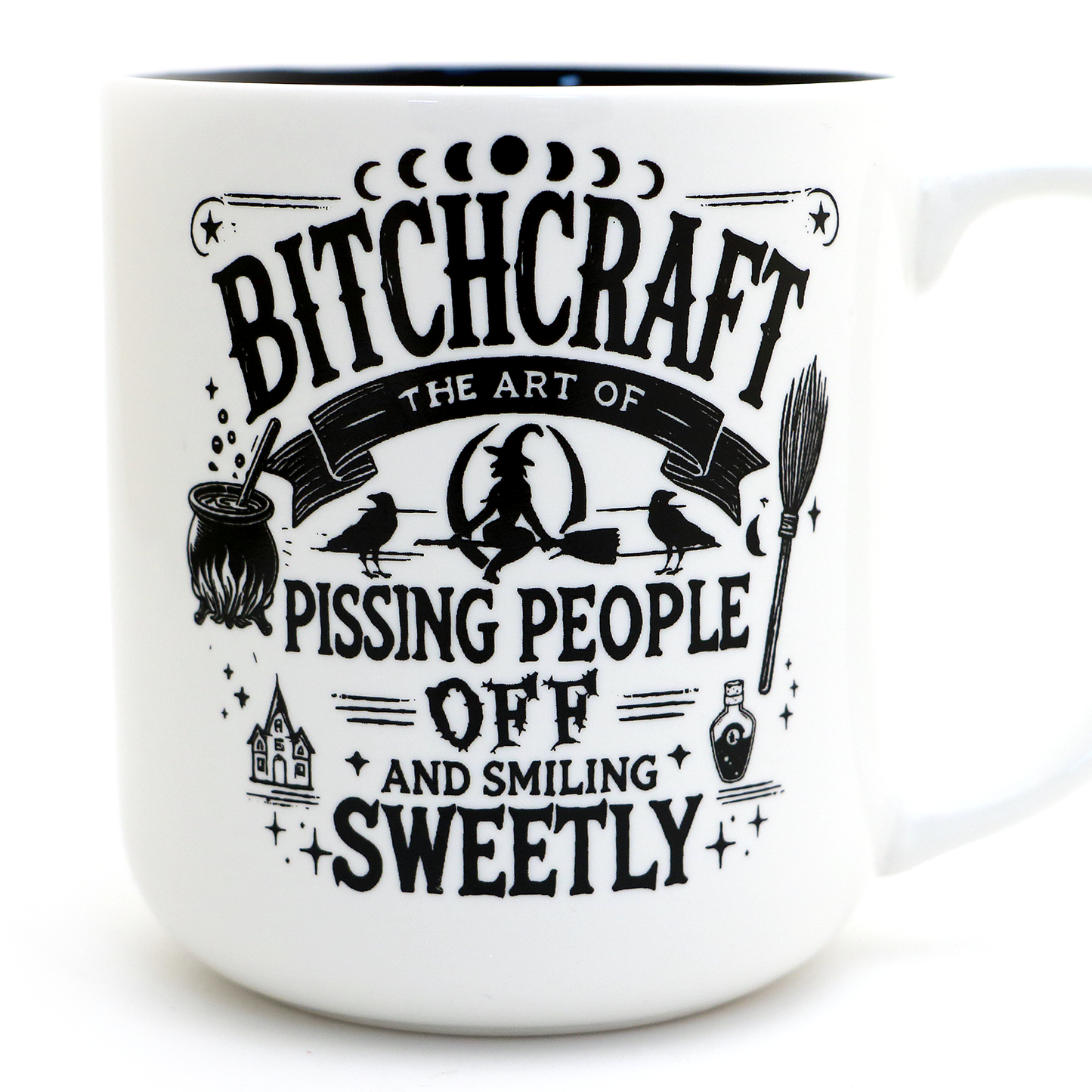 Bitchcraft Mug, witchy celestial mystical gifts