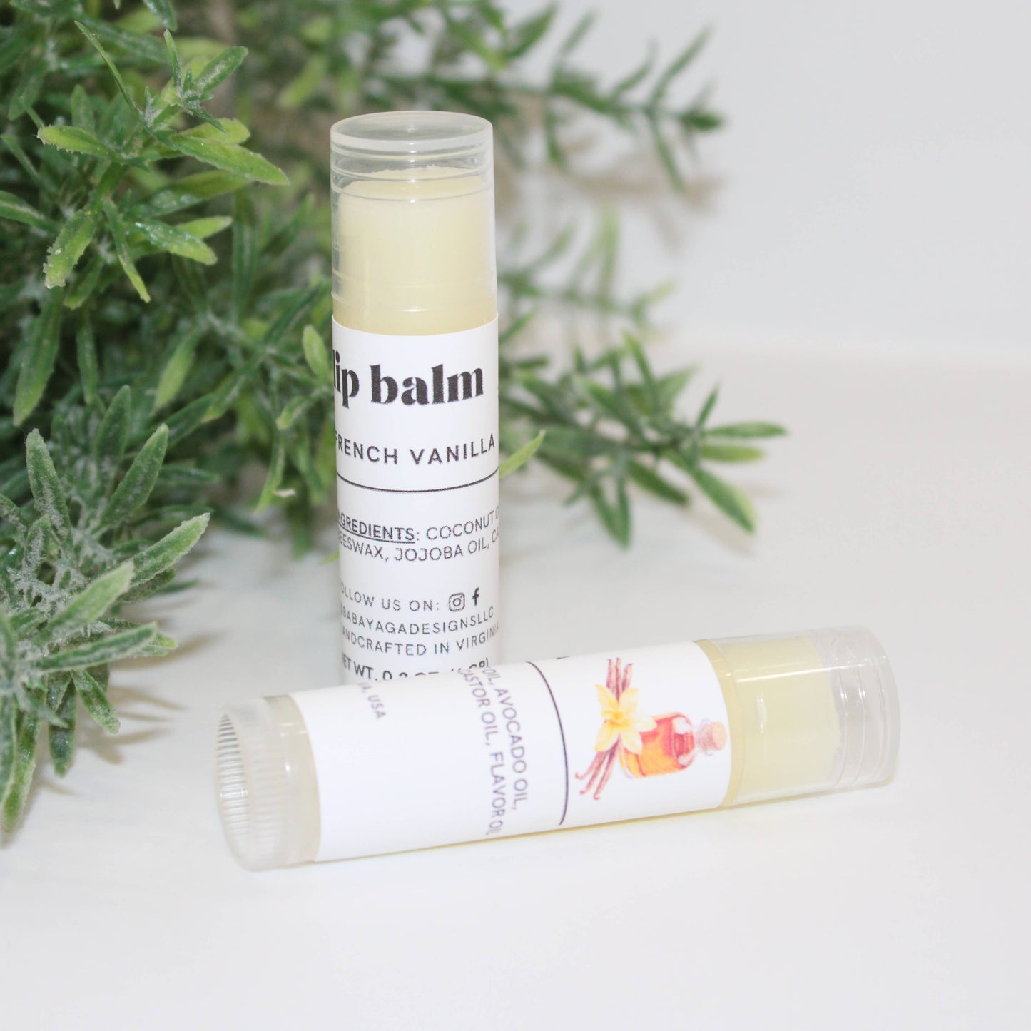 French Vanilla Lip Balm, Natural Chapstick Lips Smacker