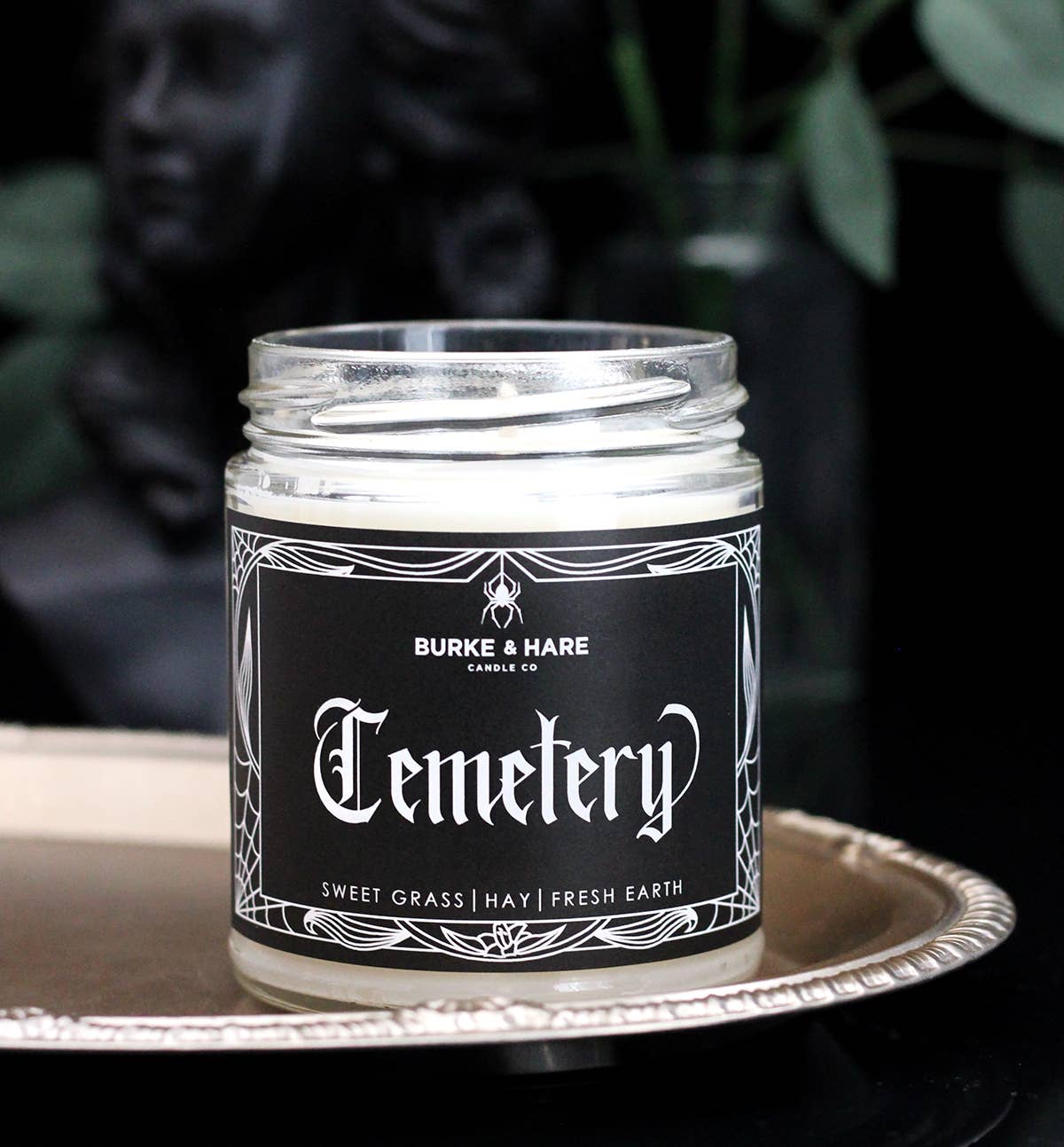 Gothic Scented Candle - Cemetery - Dirt & Grass - Halloween