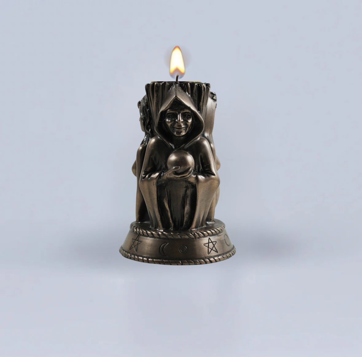 Hekate Candle | Hecate Candle | Maiden, Mother, Crone |  Black (Rosemary)