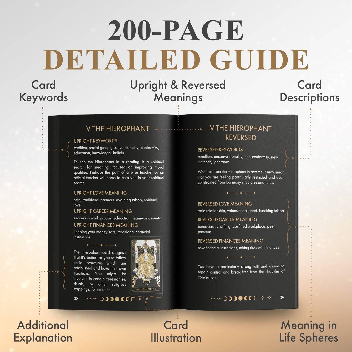 Wyspell Classic Tarot Cards - Gold Edition