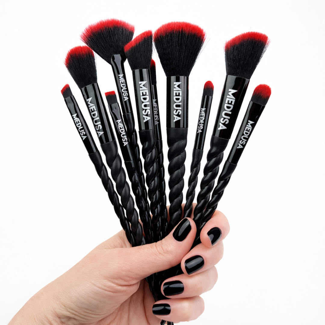 10 Piece Gothic Unicorn Brush Set