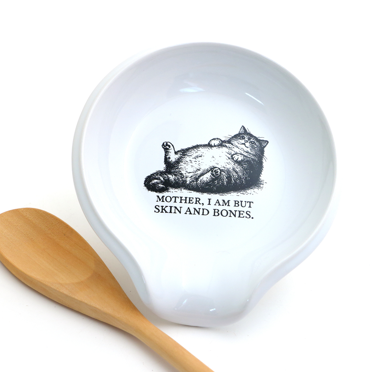 Fat Cat Spoon rest, Skin and Bones