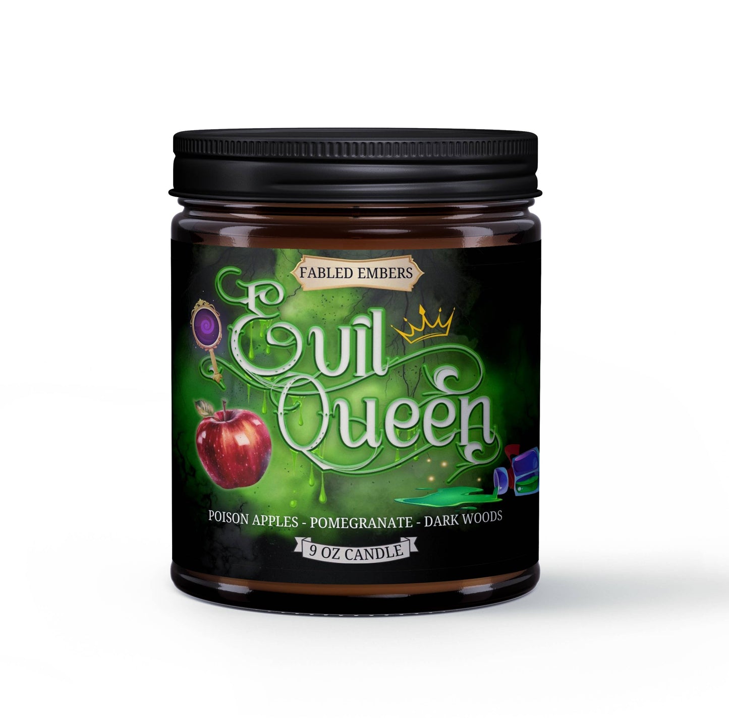 EVIL QUEEN 9 oz Bookish fairy tale Candle | Coconut Soy Wax