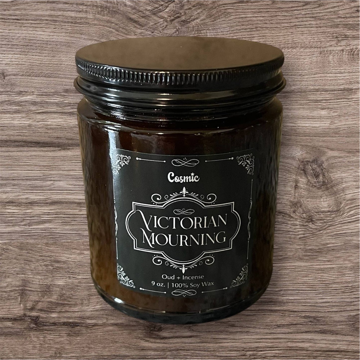 Victorian Mourning Candle | Halloween Fall Candle