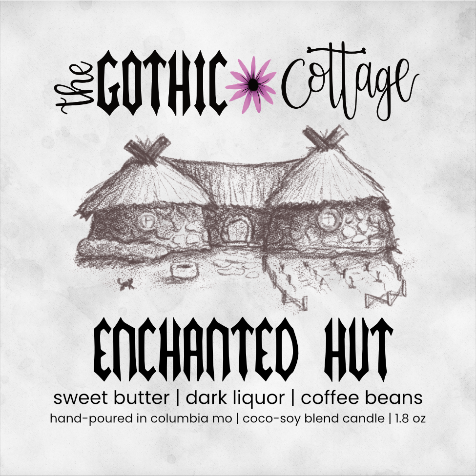 Coffee & Bourbon—1.8oz black candle | Enchanted Hut
