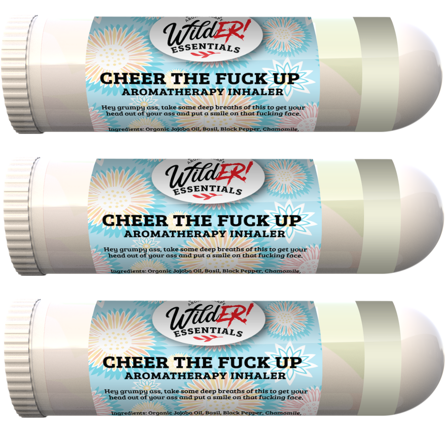 Cheer The Fuck Up Aromatherapy Inhalers, essential oils