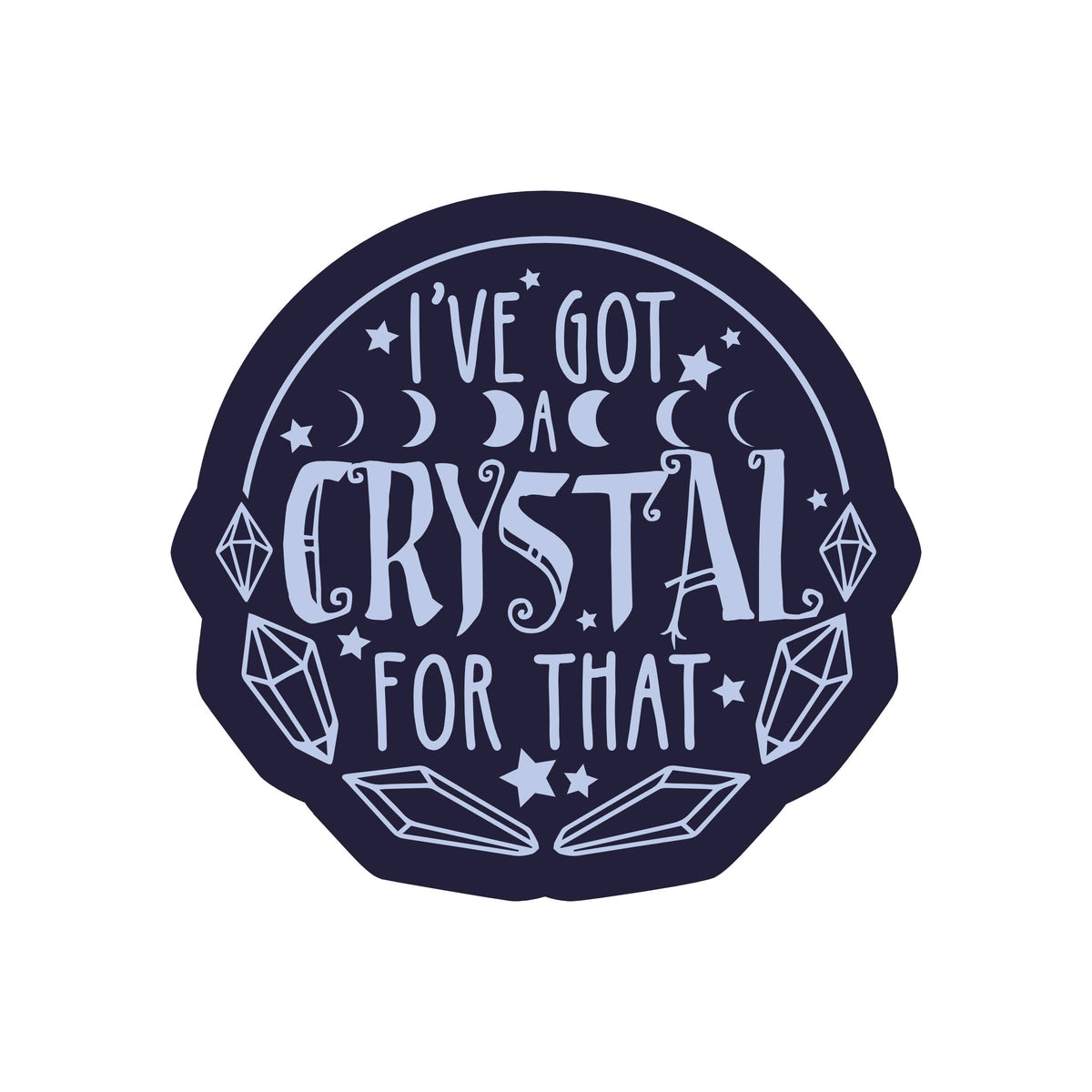 Crystal Vibes Energy Charge High Quality Vinyl Sticker