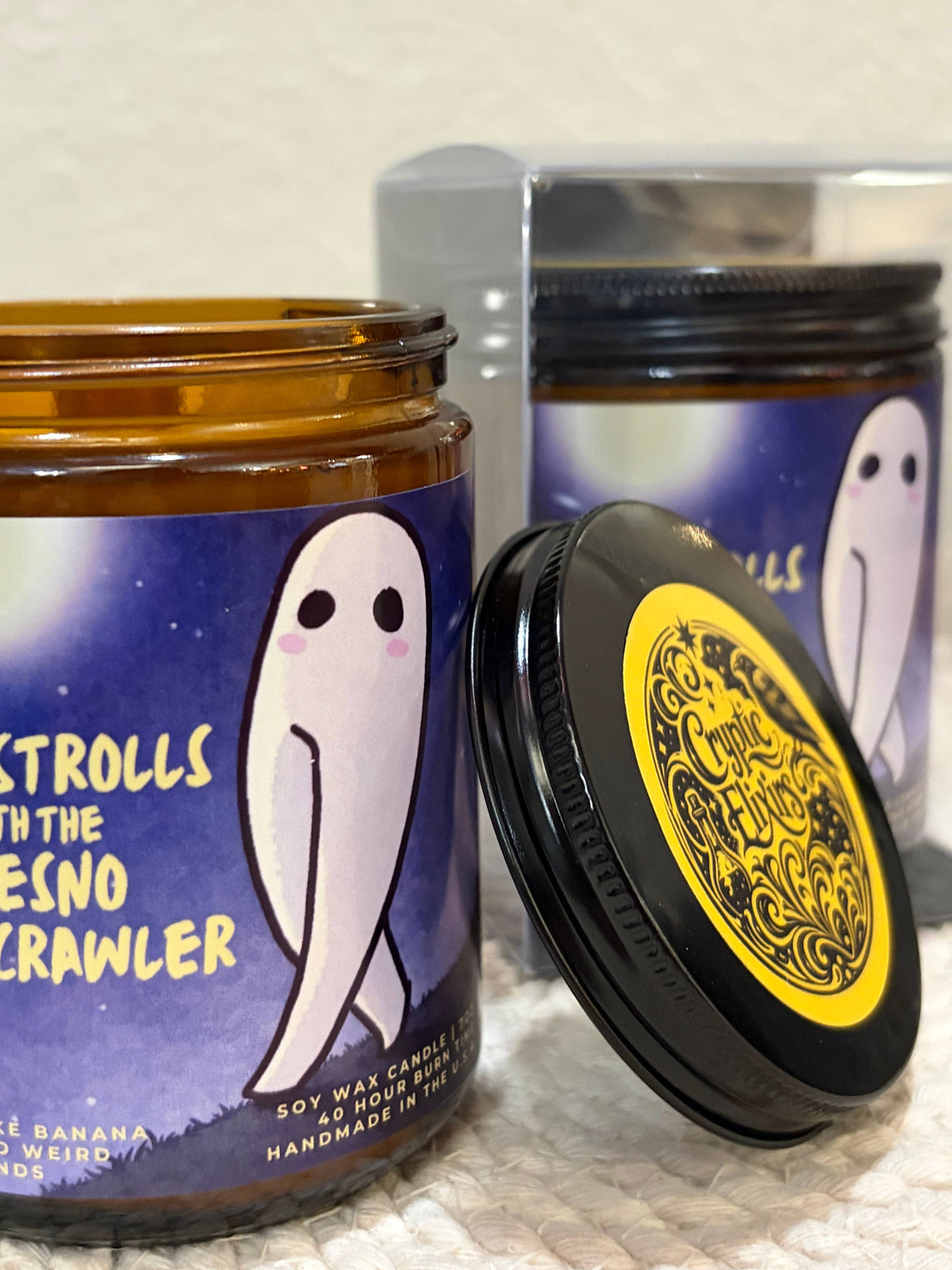 Fresno Nightcrawler Cryptid Banana Split Hand Poured Candle