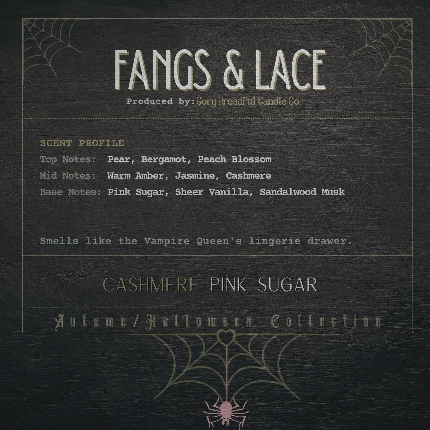 Fangs & Lace Sizzling Room Salt Crystal Potpourri