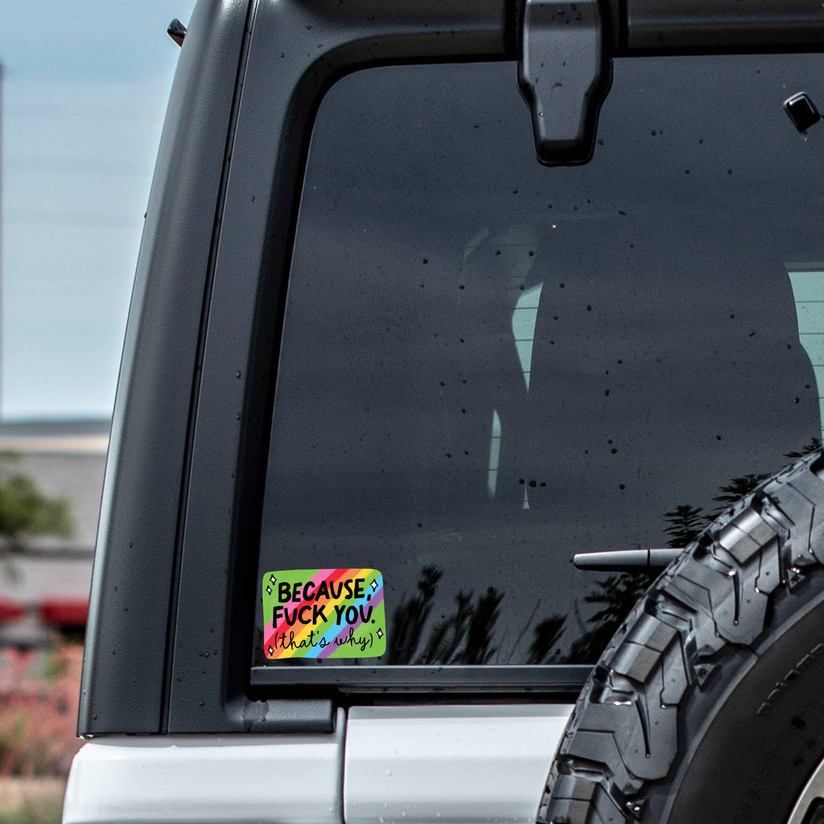 Funny Swear Fuck Rainbow Bright High Quality Vinyl Sticker